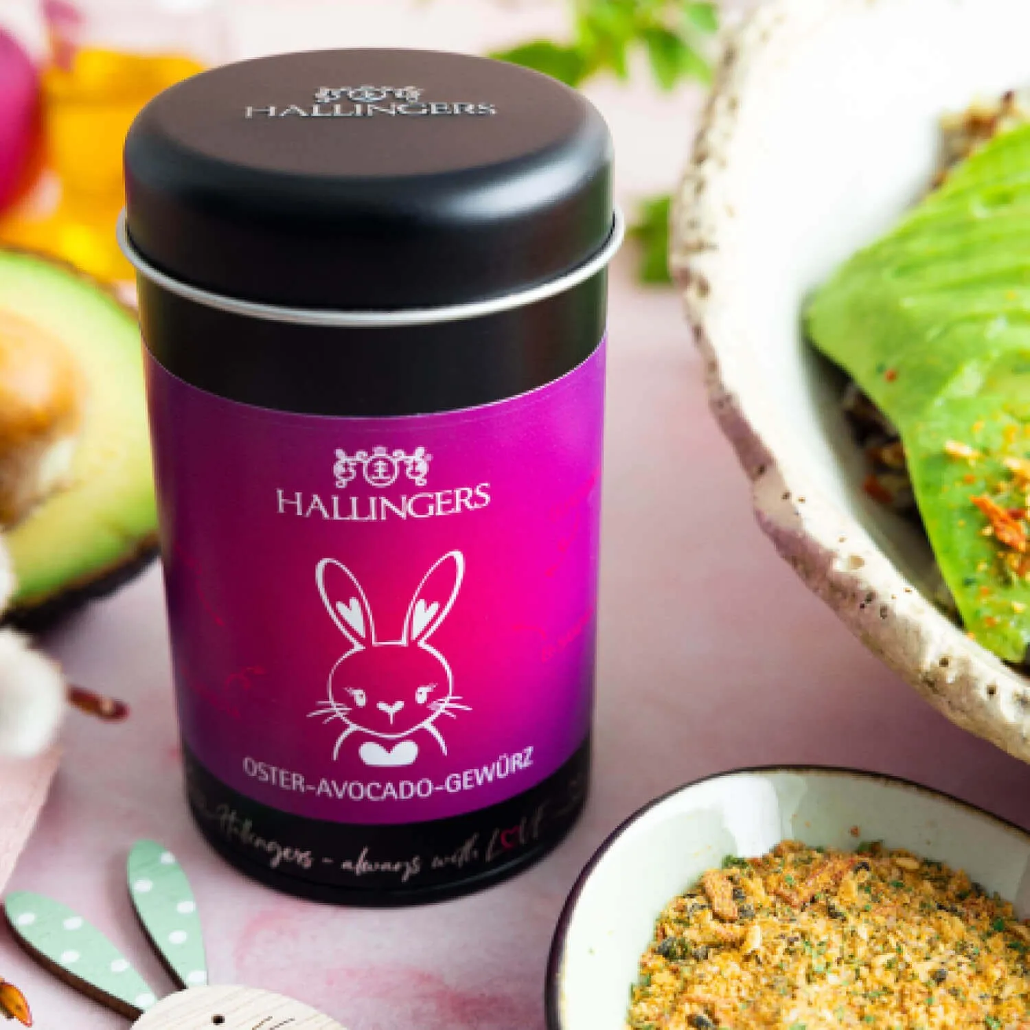 Feinste Gourmet-Gewürzmischung von Hallingers - in der edlen Aromadose mit Streueinsatz luftdicht lange haltbar