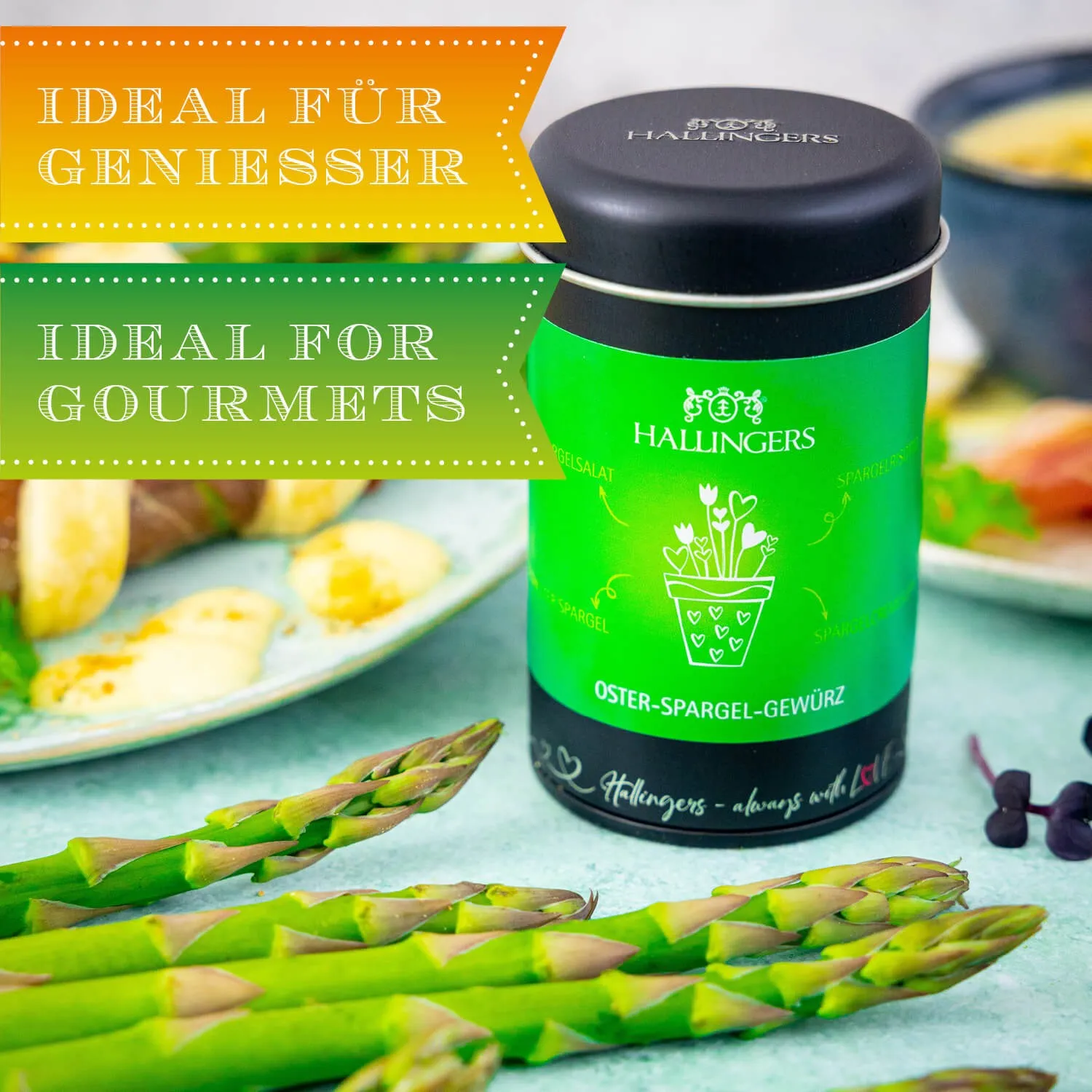 Die Verpackungsdesigns von Hallingers sind international ausgezeichnet (u.a. Red Dot Design Award, German Design Award Special Mention)