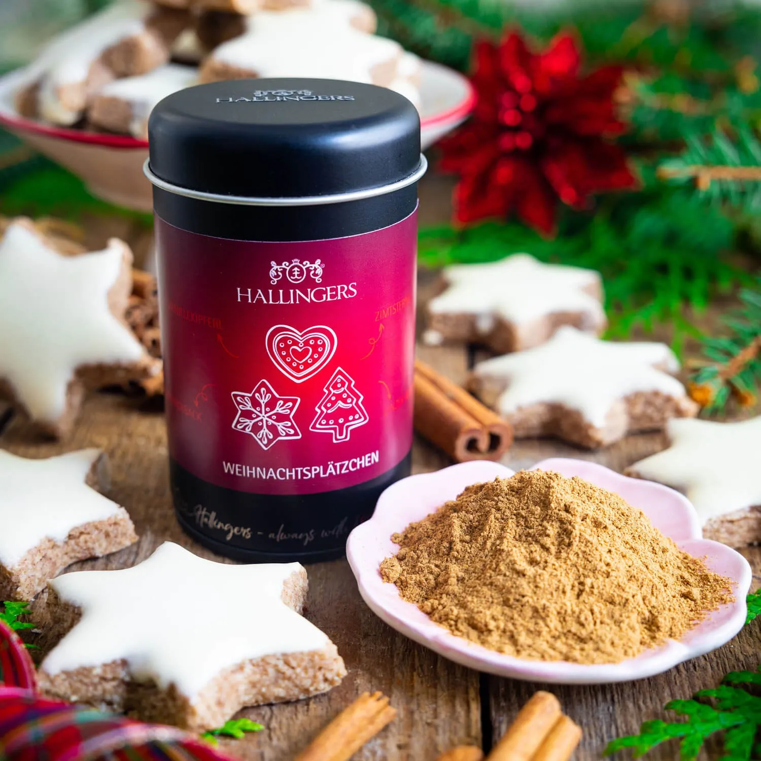 Feinste Gourmet-Gewürzmischung von Hallingers - in der edlen Aromadose mit Streueinsatz luftdicht lange haltbar