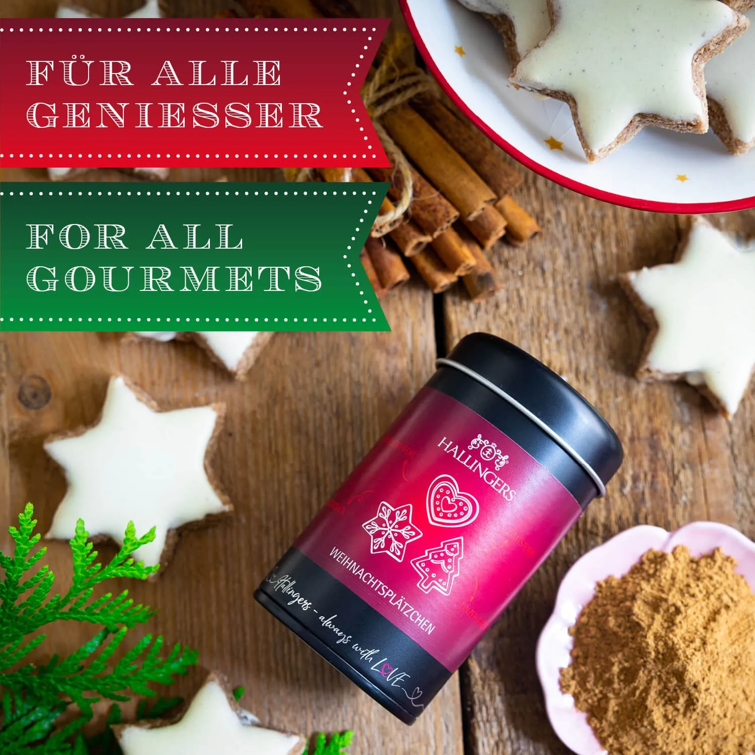 Die Verpackungsdesigns von Hallingers sind international ausgezeichnet (u.a. Red Dot Design Award, German Design Award Special Mention)