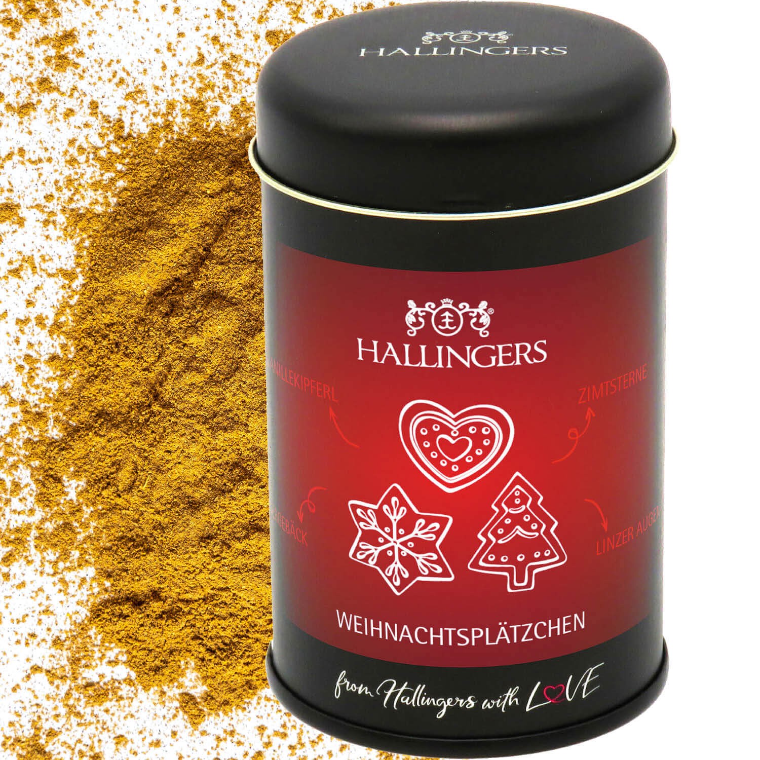 Gewürzmischung Geschenk Weihnachten - zum Kochen Geschenkdose "Weihnachtsplätzchen" - Hallingers Genuss Manufaktur