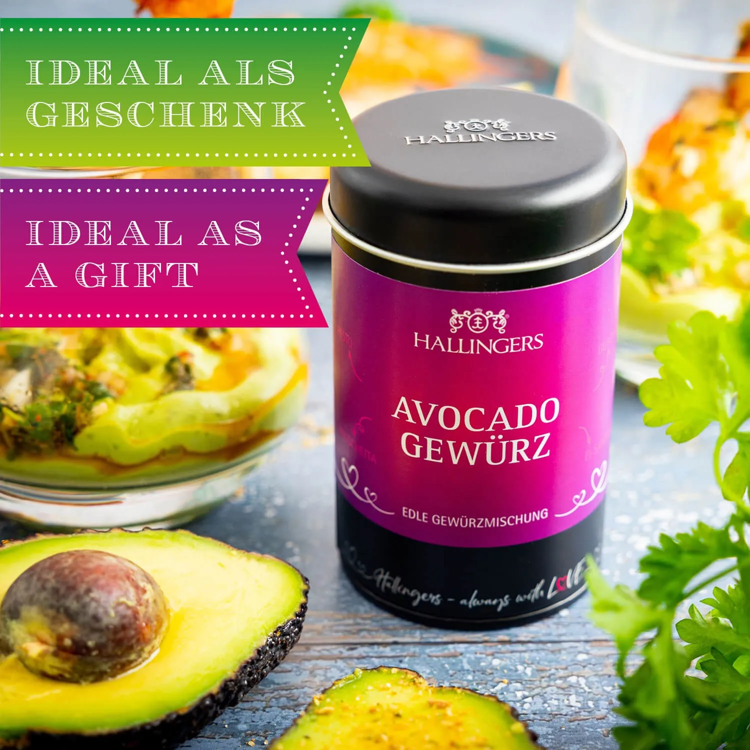 Die Verpackungsdesigns von Hallingers sind international ausgezeichnet (u.a. Red Dot Design Award, German Design Award Special Mention)