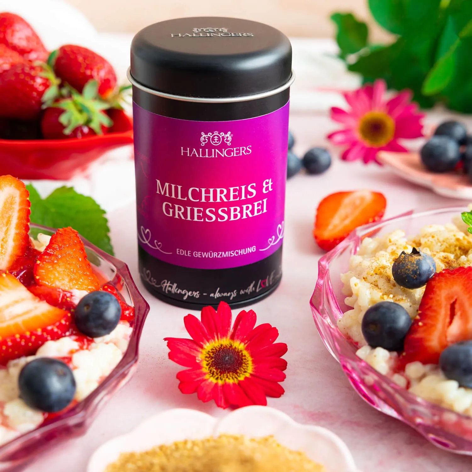 Feinste Gourmet-Gewürzmischung von Hallingers - in der edlen Aromadose mit Streueinsatz luftdicht lange haltbar