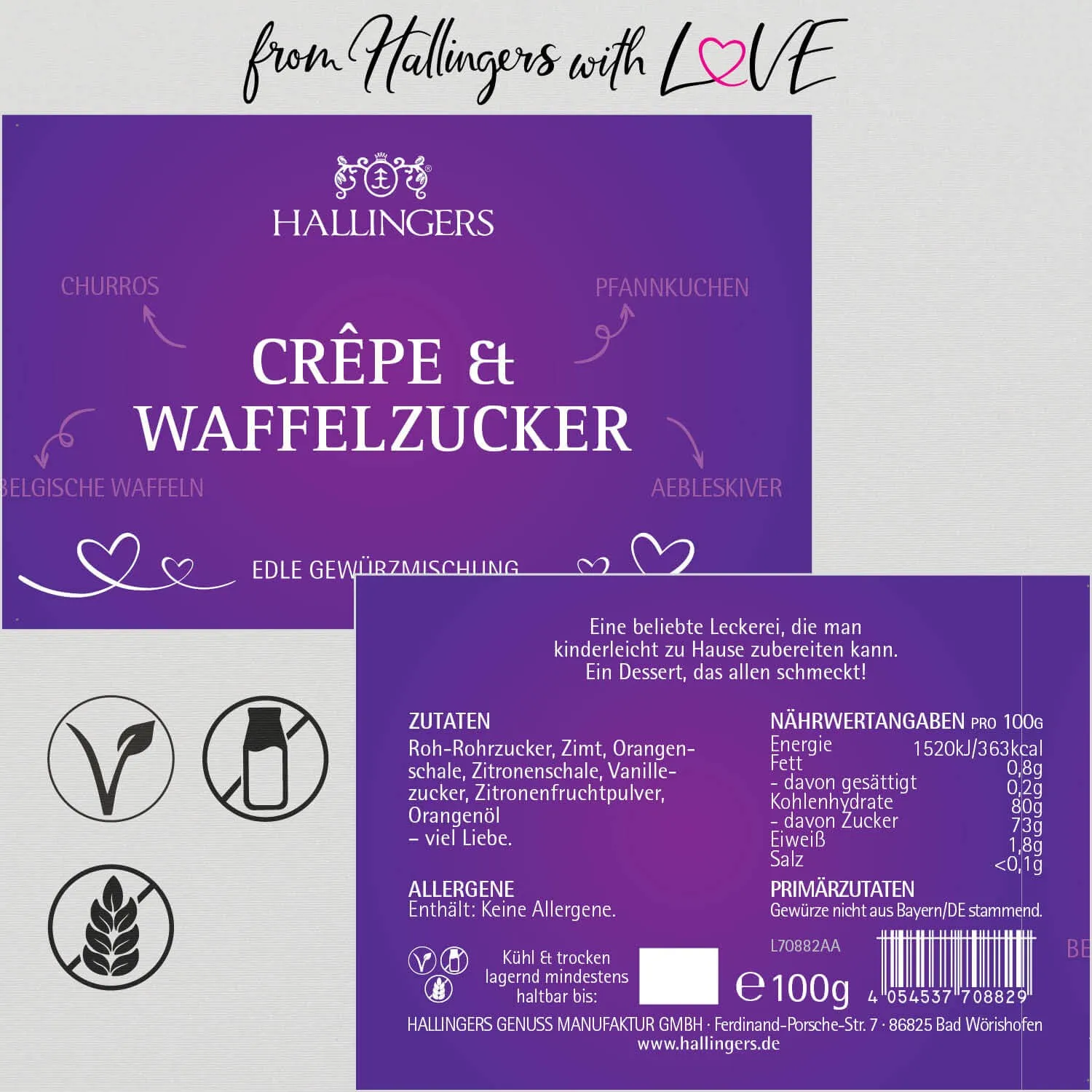 Crêpe- & Waffel-Zucker (Gewürzmischung)
