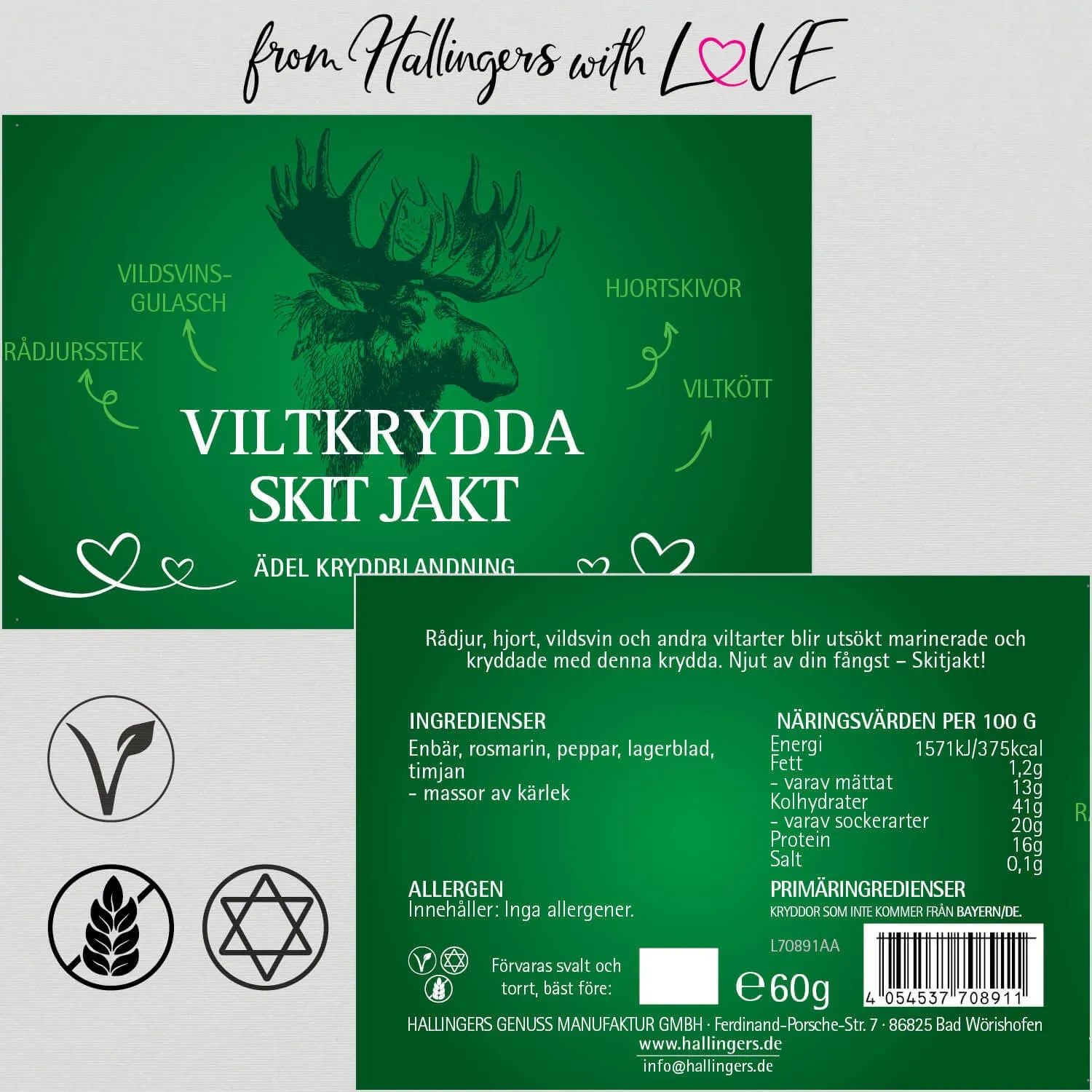 Viltkrydda Skit jakt - Svenska (Gewürzmischung)