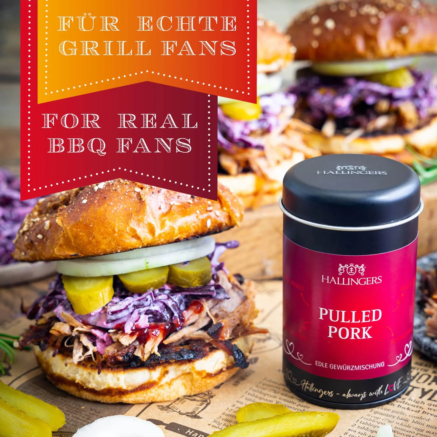 Die Verpackungsdesigns von Hallingers sind international ausgezeichnet (u.a. Red Dot Design Award, German Design Award Special Mention)