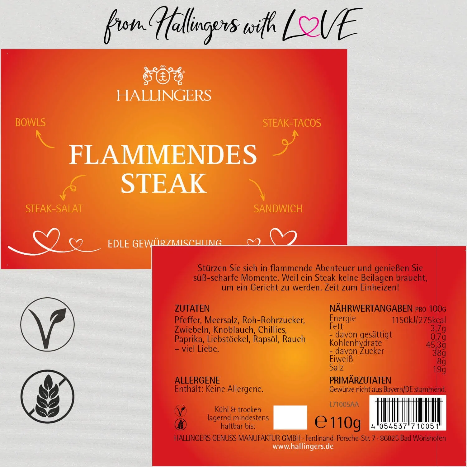 BBQ Flammendes Steak (Gewürzmischung)