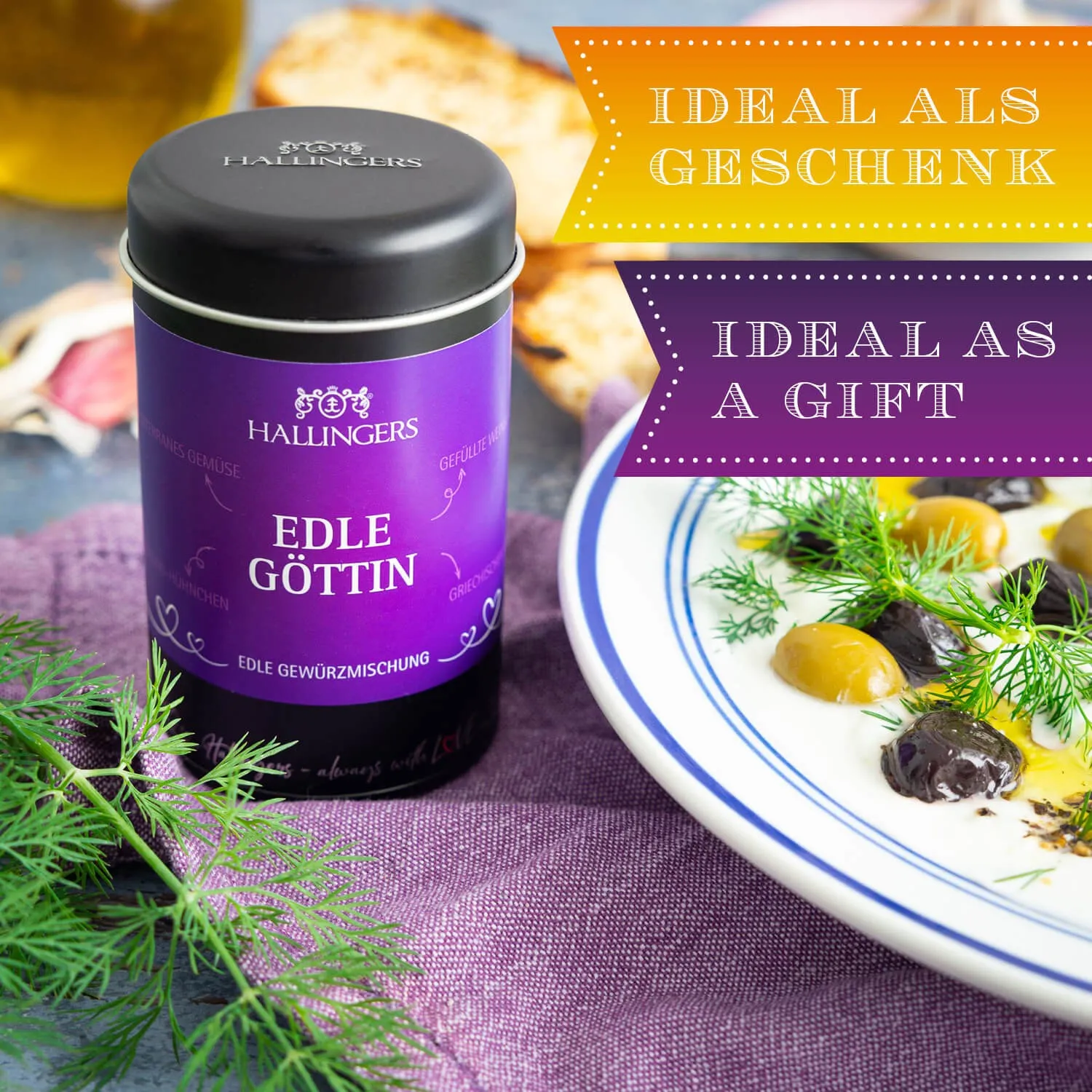 Die Verpackungsdesigns von Hallingers sind international ausgezeichnet (u.a. Red Dot Design Award, German Design Award Special Mention)