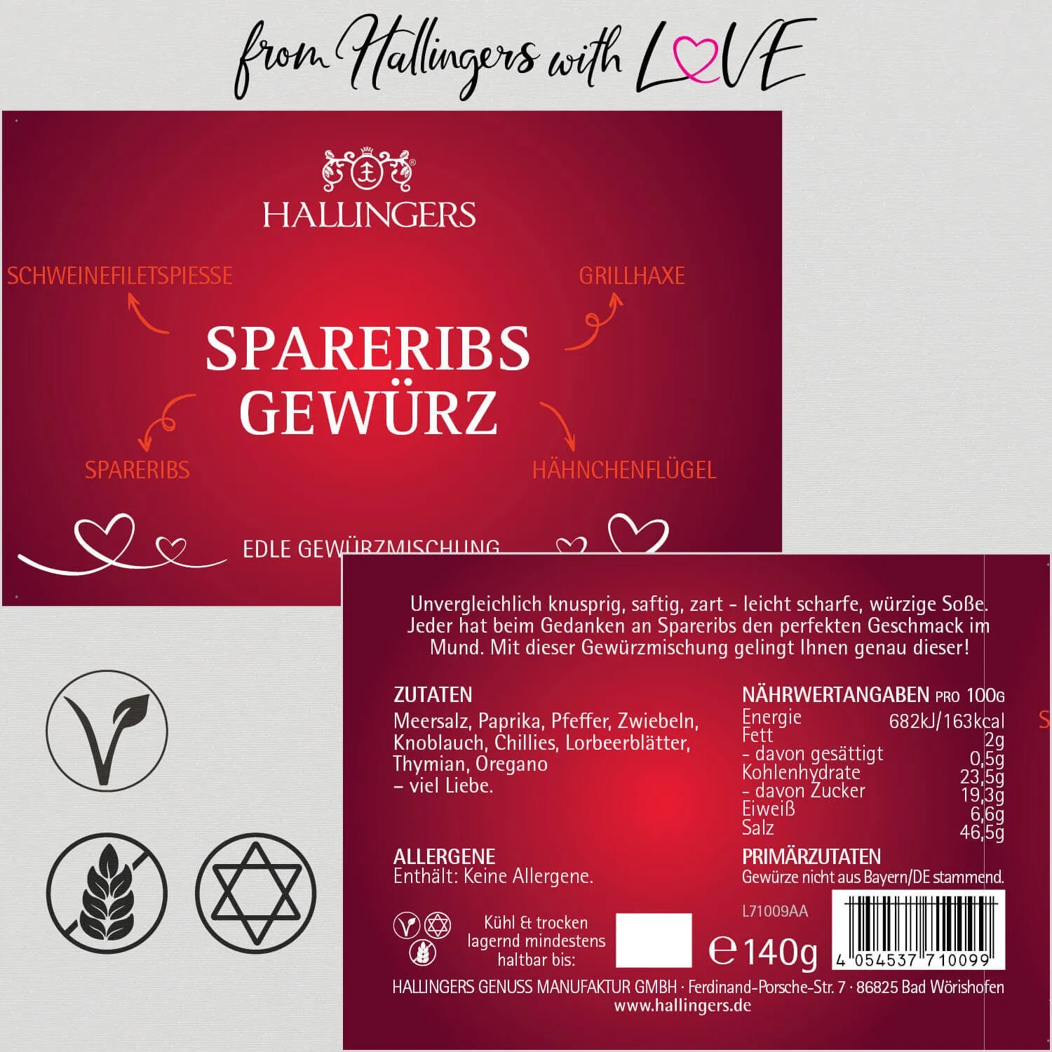 BBQ Saftiges Spareribs Gewürz (Gewürzmischung)