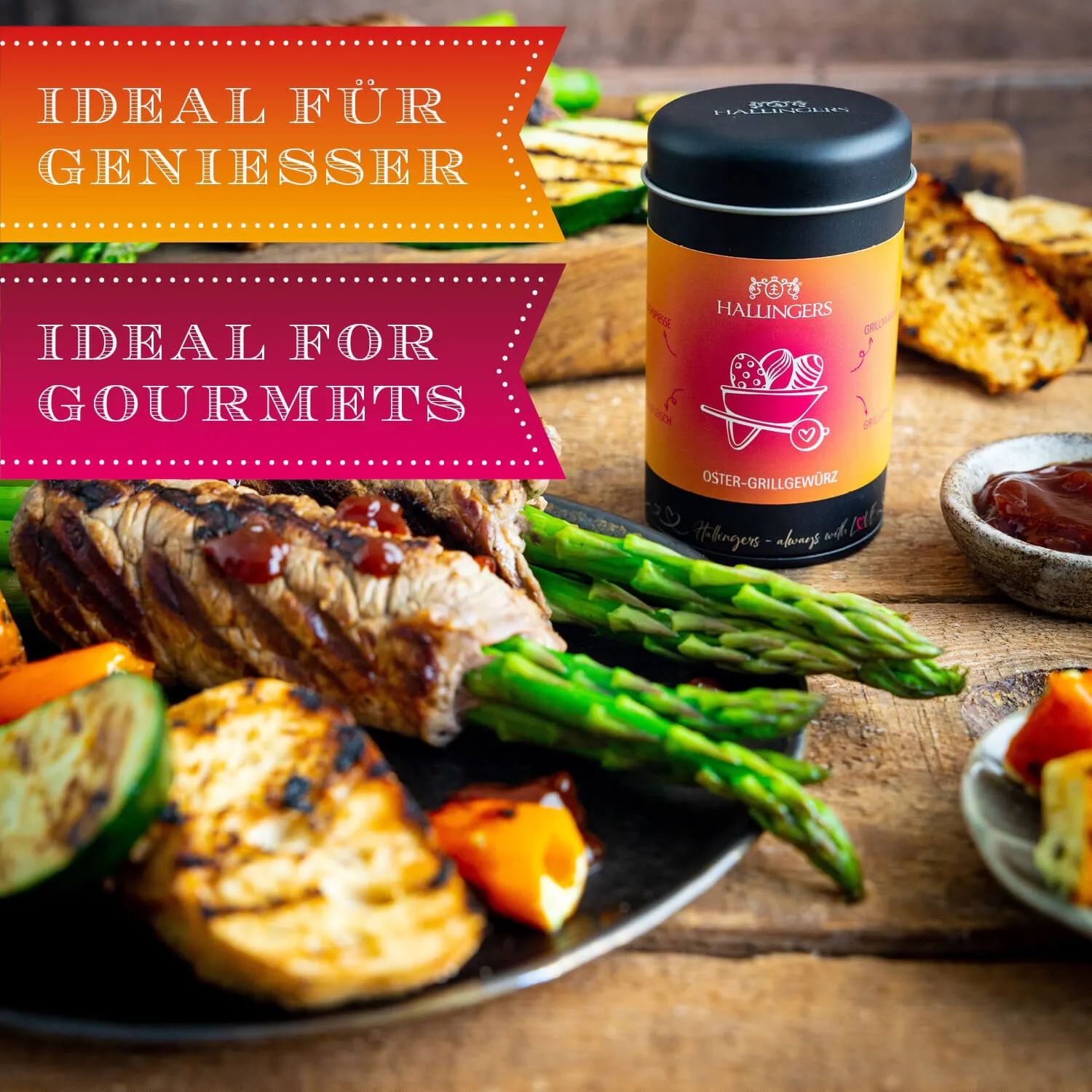 Die Verpackungsdesigns von Hallingers sind international ausgezeichnet (u.a. Red Dot Design Award, German Design Award Special Mention)