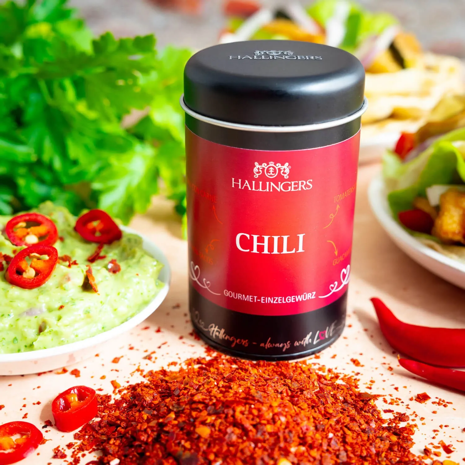 Feinste Gourmet-Gewürzmischung zu Weihnachten von Hallingers - in der edlen Aromadose luftdicht lange haltbar