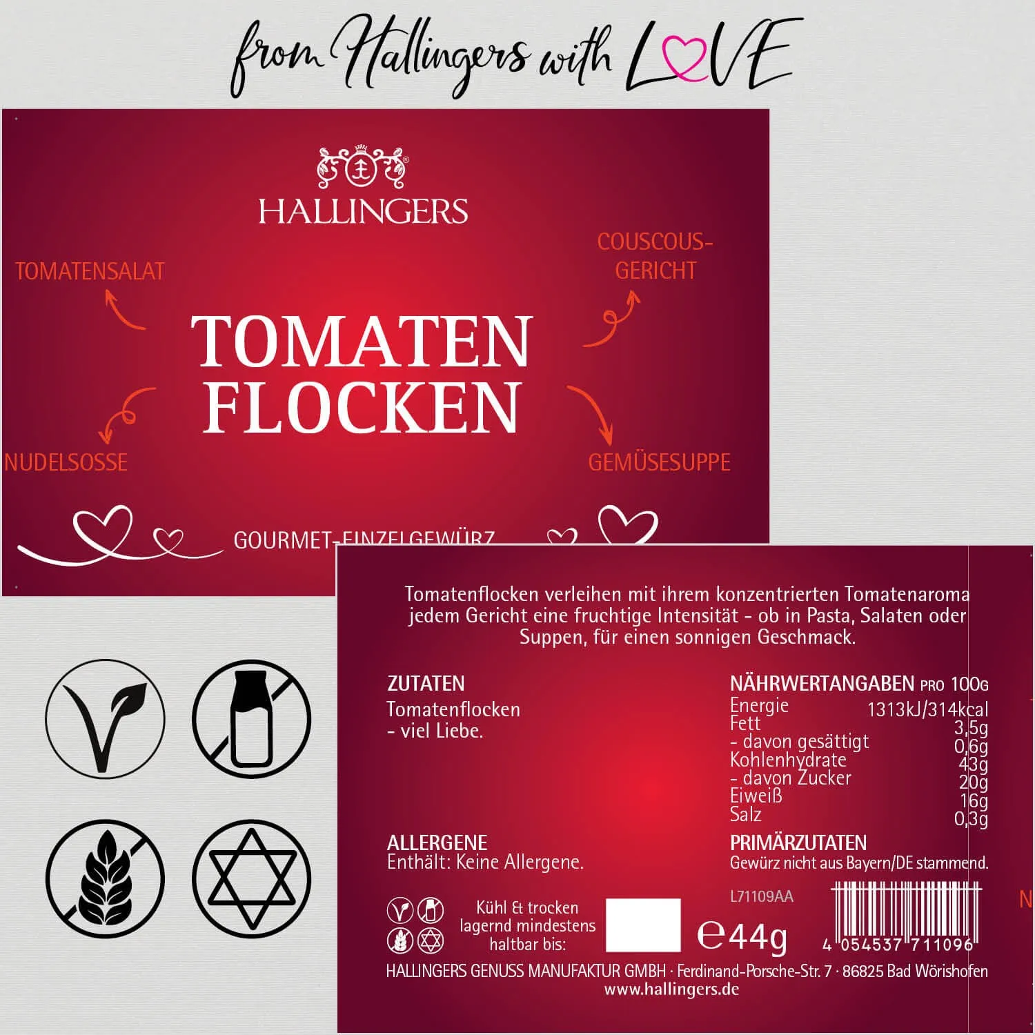 Tomatenflocken (Einzelgewürz)