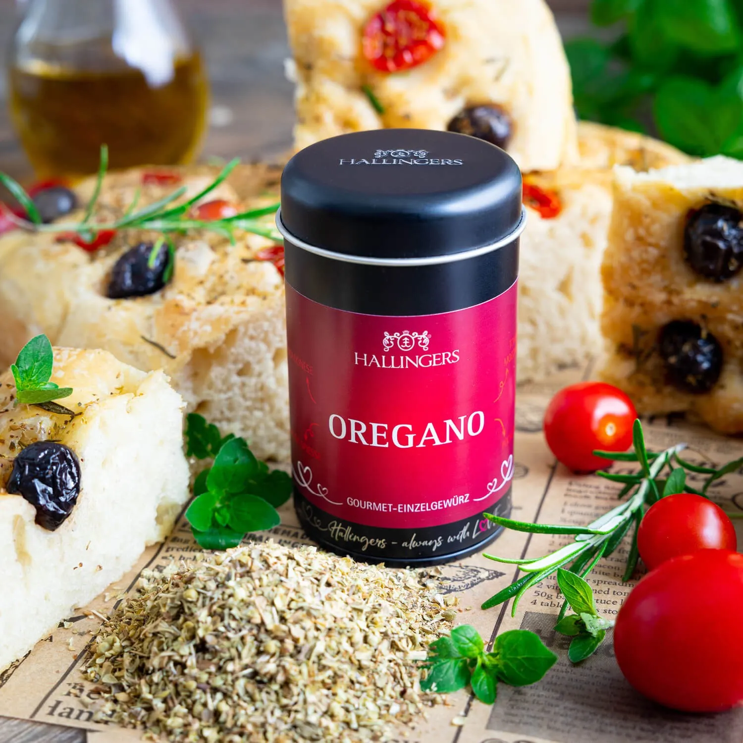 Feinste Gourmet-Gewürzmischung zu Weihnachten von Hallingers - in der edlen Aromadose luftdicht lange haltbar