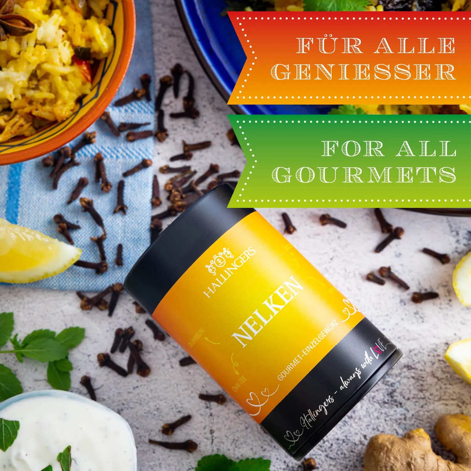 Die Verpackungsdesigns von Hallingers sind international ausgezeichnet (u.a. Red Dot Design Award, German Design Award Special Mention)