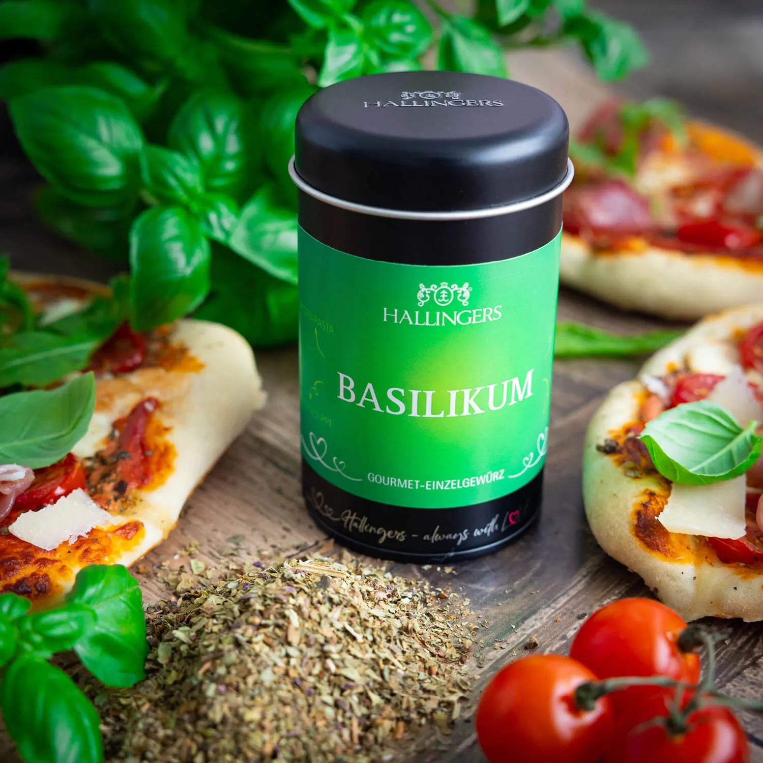 Feinste Gourmet-Gewürzmischung zu Weihnachten von Hallingers - in der edlen Aromadose luftdicht lange haltbar