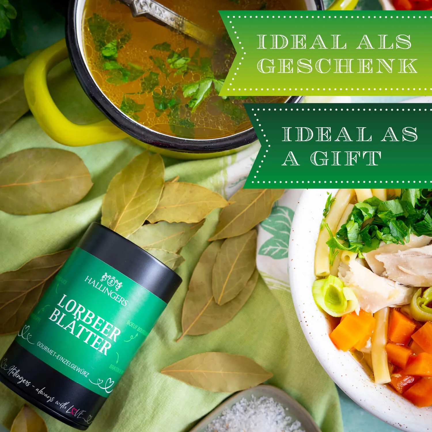 Die Verpackungsdesigns von Hallingers sind international ausgezeichnet (u.a. Red Dot Design Award, German Design Award Special Mention)