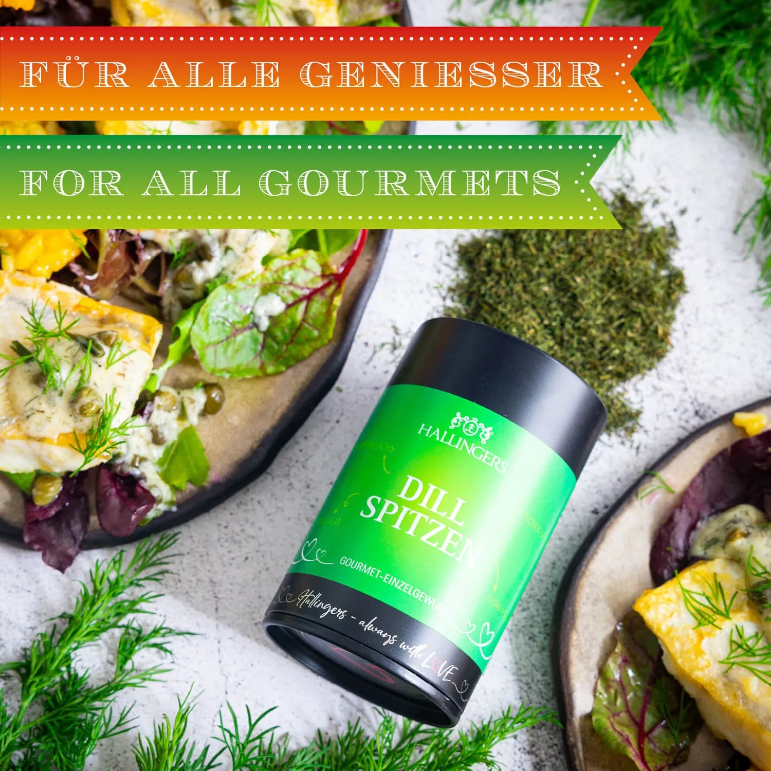 Die Verpackungsdesigns von Hallingers sind international ausgezeichnet (u.a. Red Dot Design Award, German Design Award Special Mention)