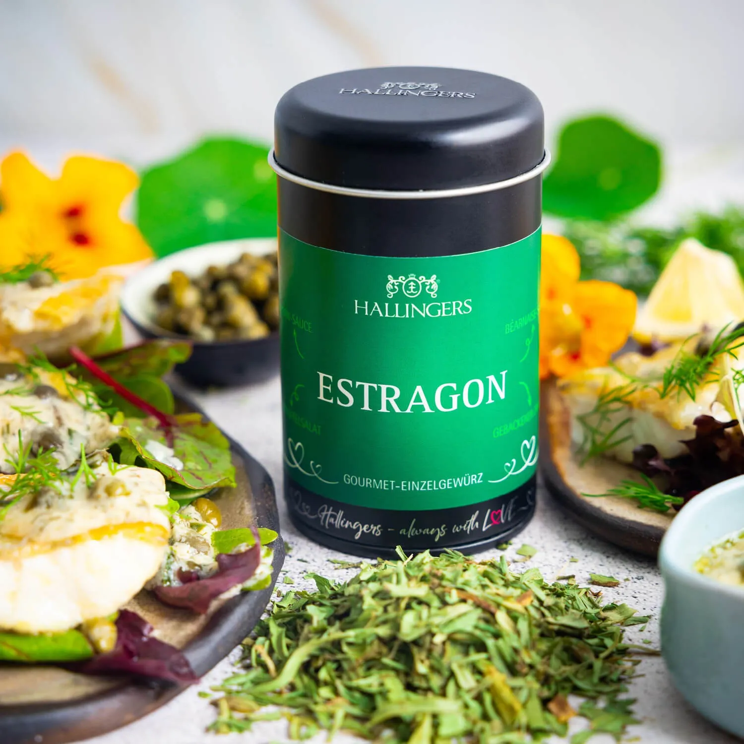 Feinste Gourmet-Gewürzmischung zu Weihnachten von Hallingers - in der edlen Aromadose luftdicht lange haltbar