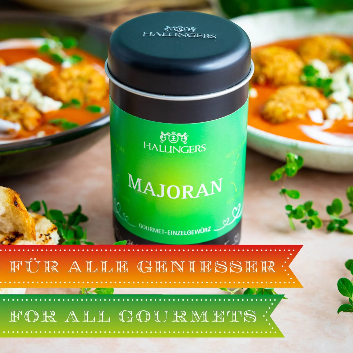 Die Verpackungsdesigns von Hallingers sind international ausgezeichnet (u.a. Red Dot Design Award, German Design Award Special Mention)