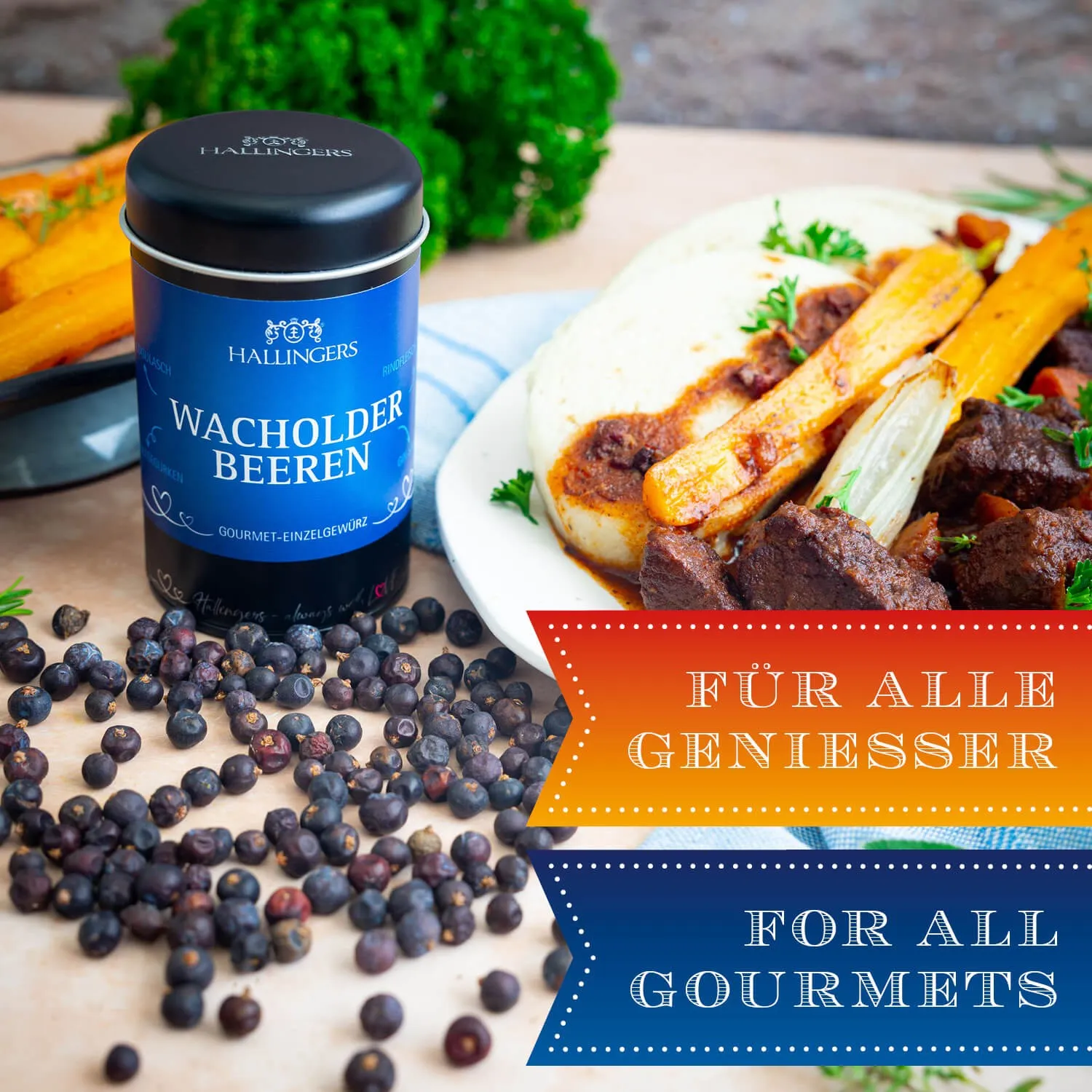 Die Verpackungsdesigns von Hallingers sind international ausgezeichnet (u.a. Red Dot Design Award, German Design Award Special Mention)