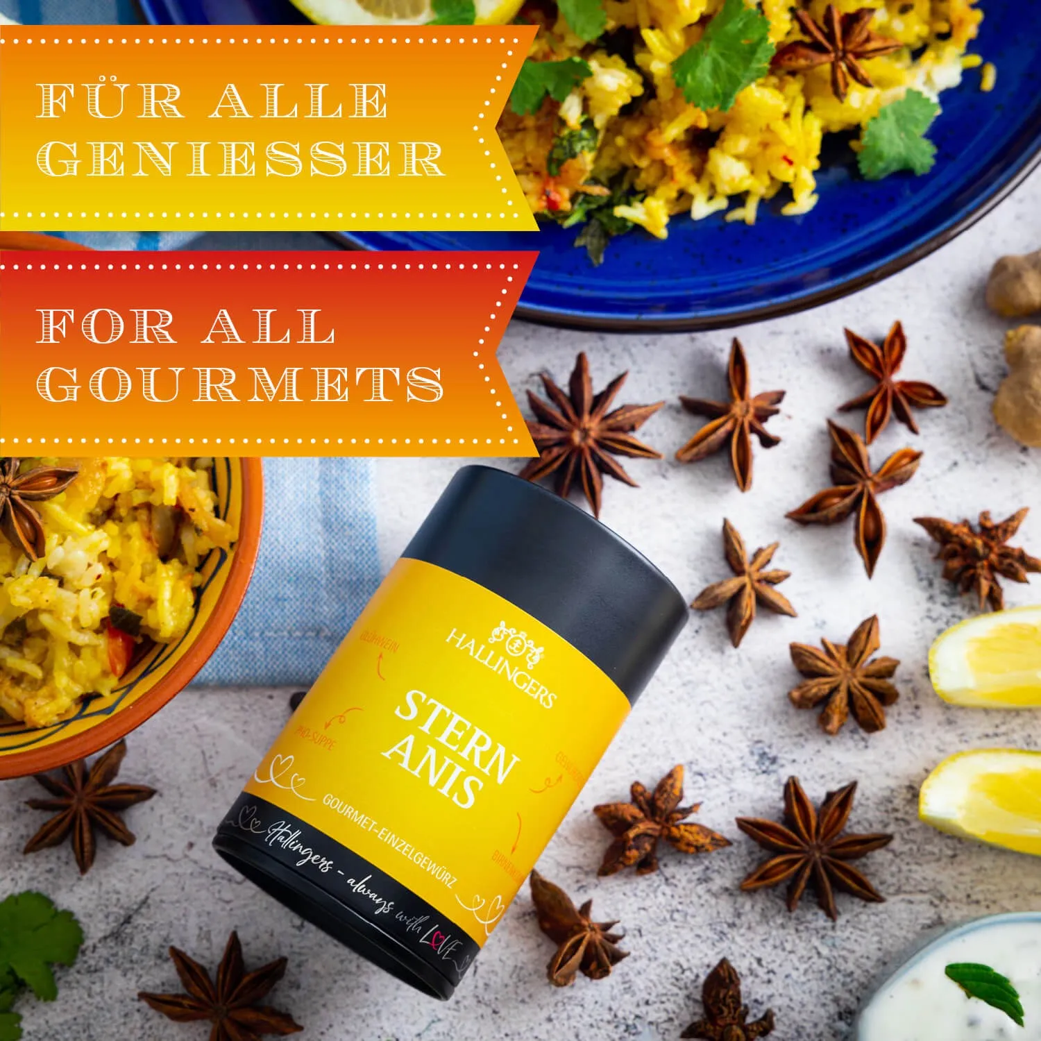 Die Verpackungsdesigns von Hallingers sind international ausgezeichnet (u.a. Red Dot Design Award, German Design Award Special Mention)