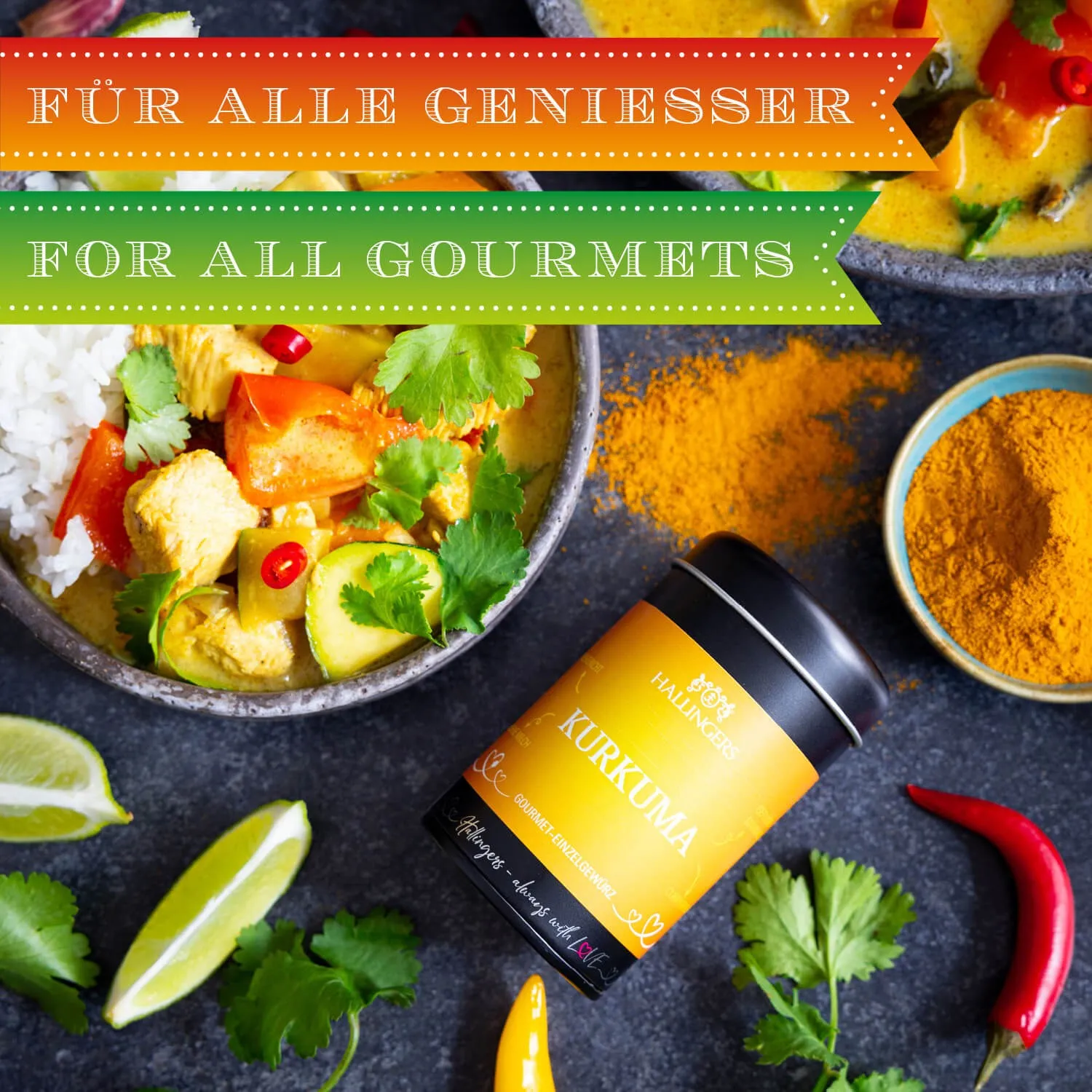 Die Verpackungsdesigns von Hallingers sind international ausgezeichnet (u.a. Red Dot Design Award, German Design Award Special Mention)