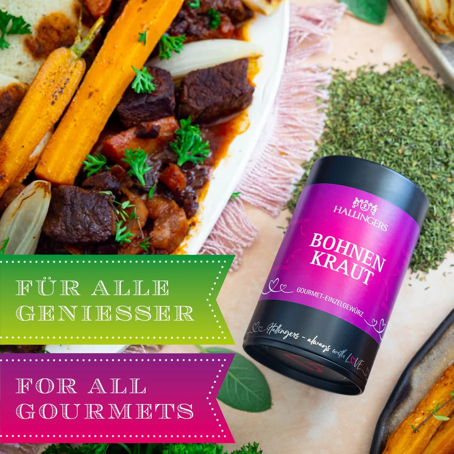 Die Verpackungsdesigns von Hallingers sind international ausgezeichnet (u.a. Red Dot Design Award, German Design Award Special Mention)