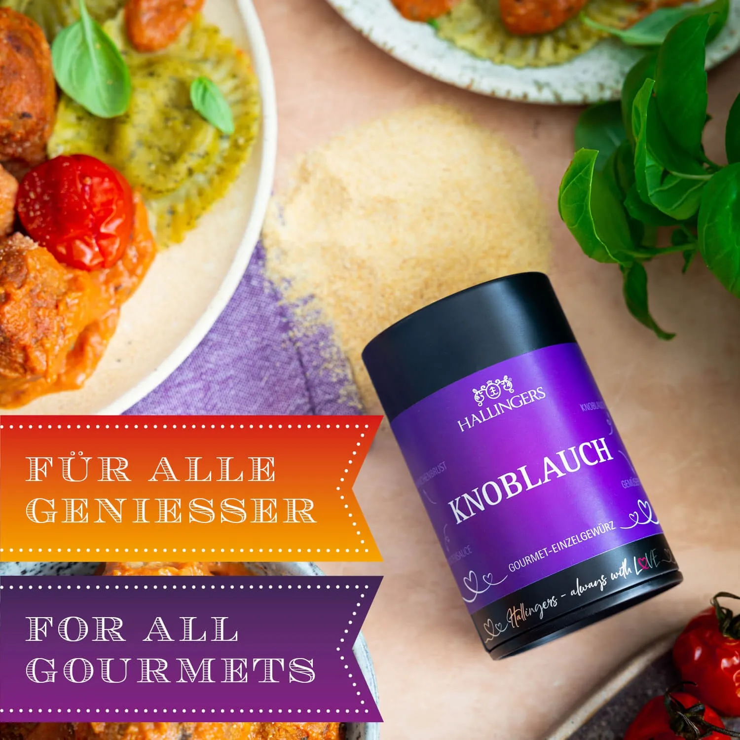 Die Verpackungsdesigns von Hallingers sind international ausgezeichnet (u.a. Red Dot Design Award, German Design Award Special Mention)