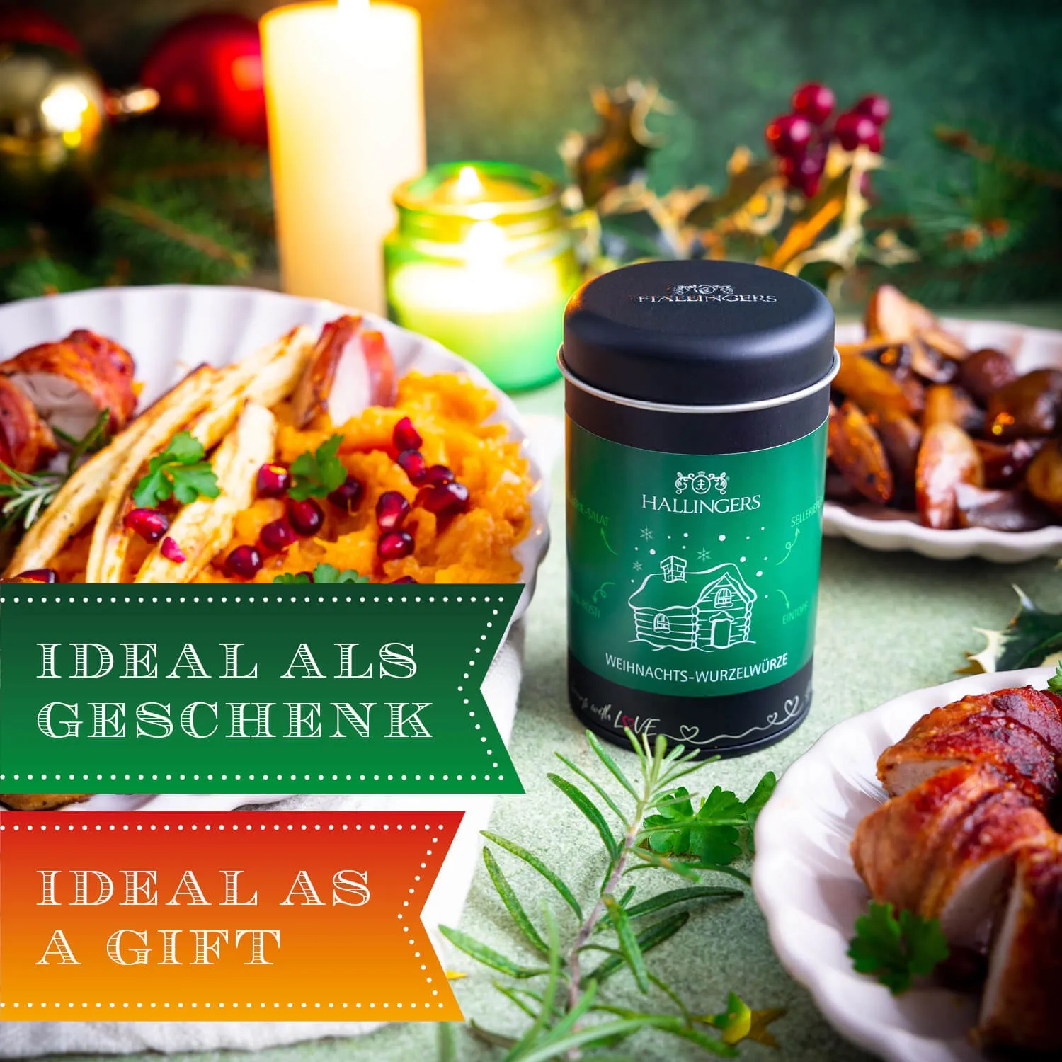 Die Verpackungsdesigns von Hallingers sind international ausgezeichnet (u.a. Red Dot Design Award, German Design Award Special Mention).