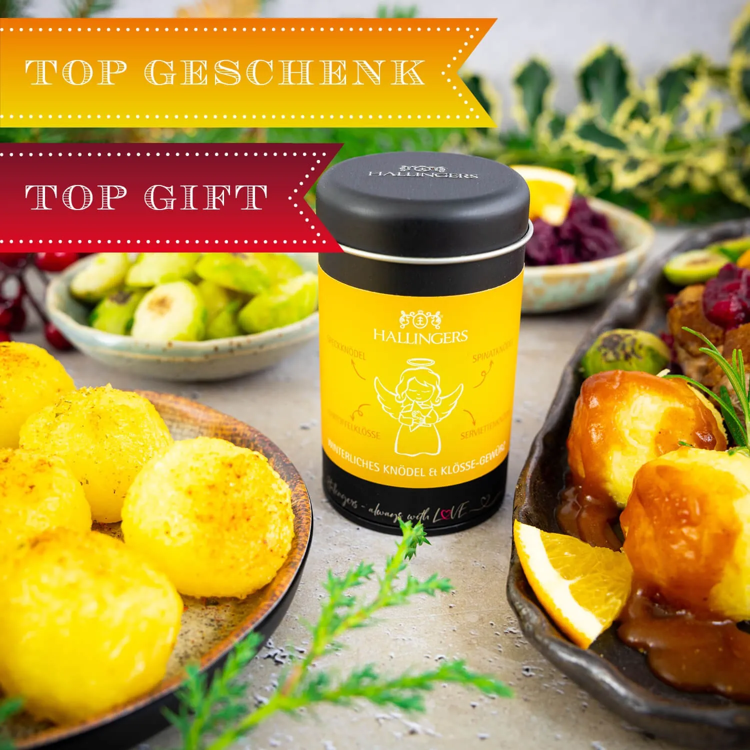 Die Verpackungsdesigns von Hallingers sind international ausgezeichnet (u.a. Red Dot Design Award, German Design Award Special Mention).