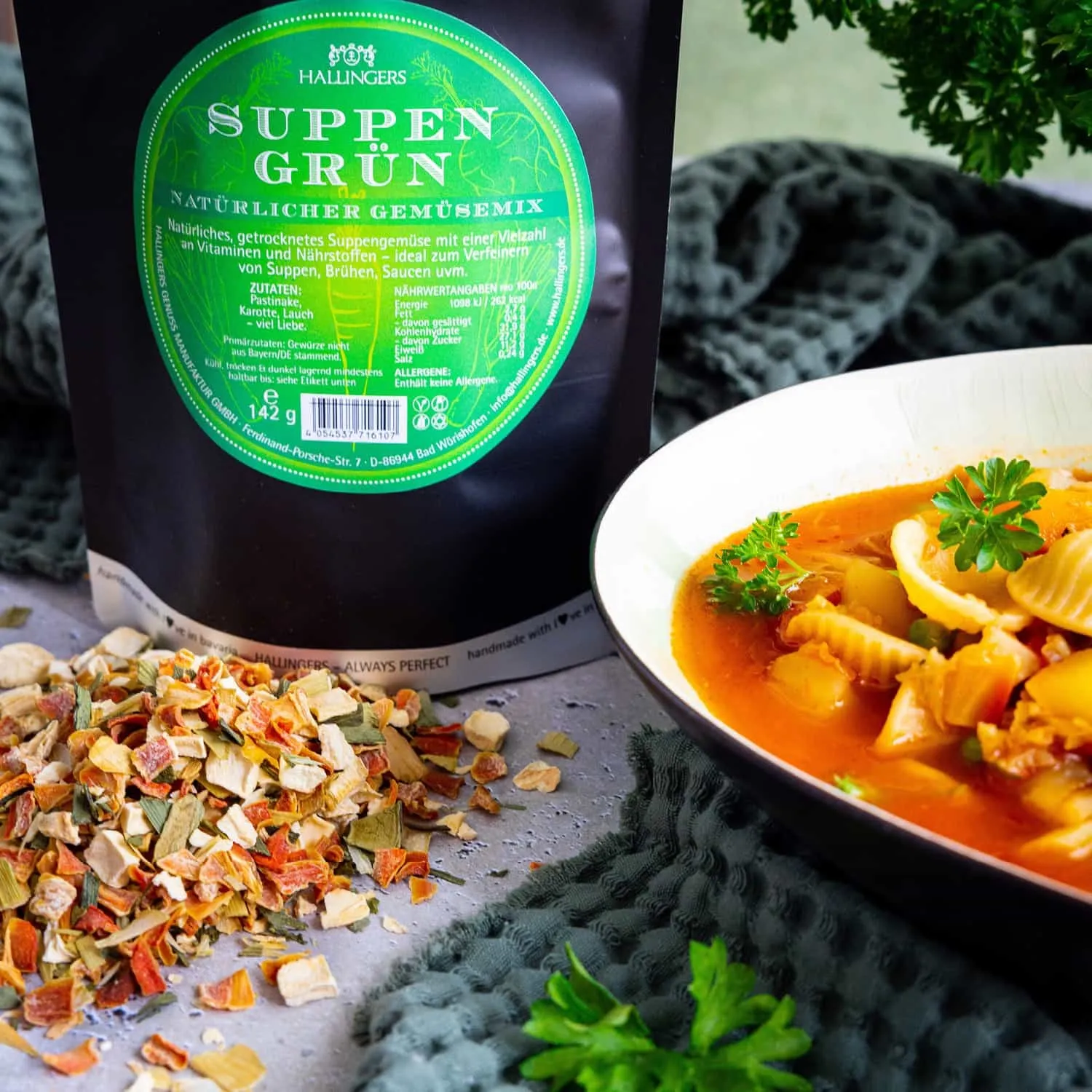 Feinste Gourmet-Gewürzmischung zu Weihnachten von Hallingers - in der edlen Aromadose luftdicht lange haltbar