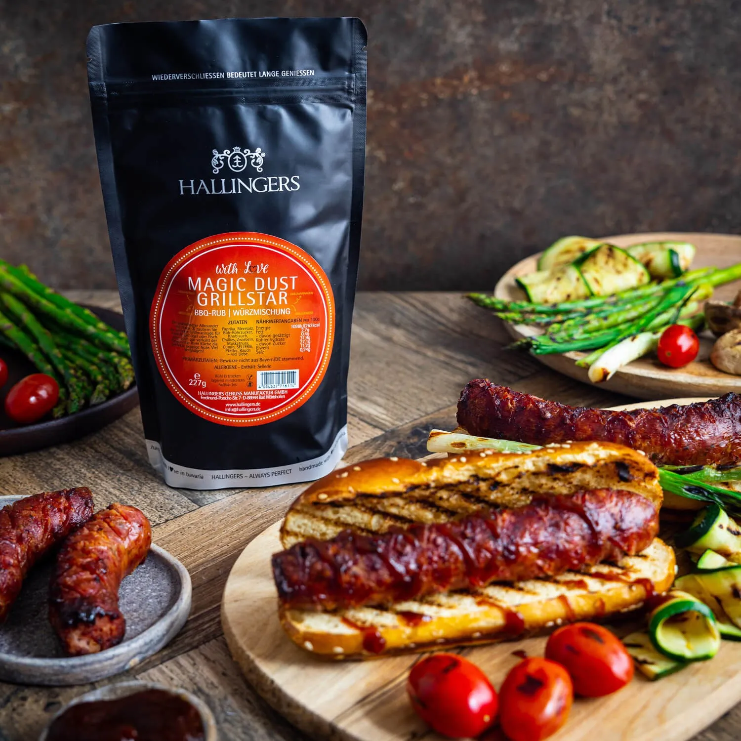 Feinste Gourmet-Gewürzmischung zu Weihnachten von Hallingers - in der edlen Aromadose luftdicht lange haltbar