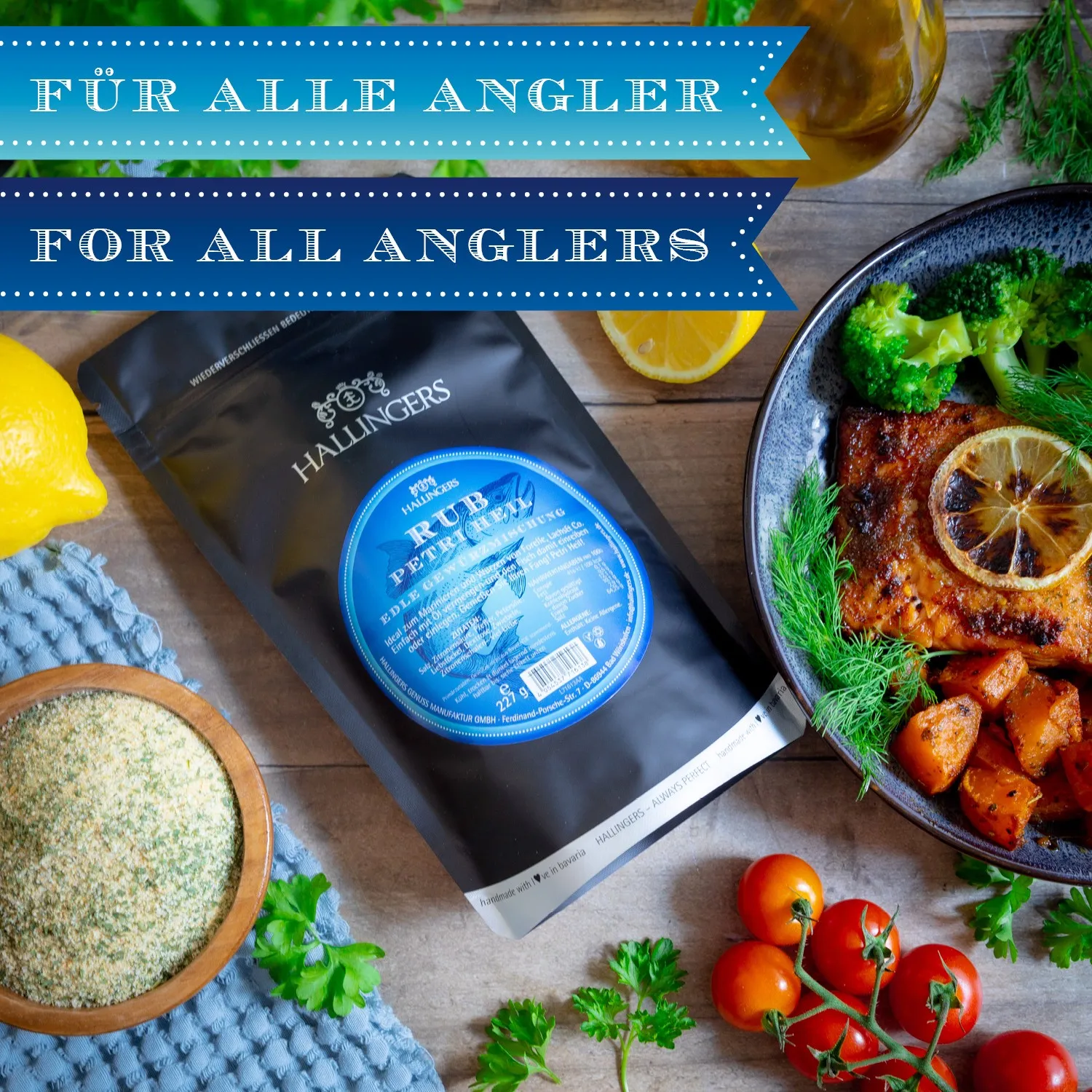 Stilvolles Geschenk für Angler & Grillfreunde