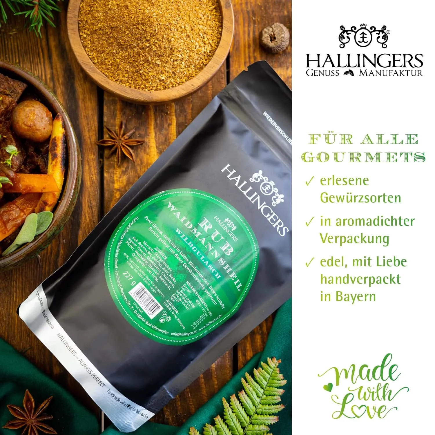 BESONDERS STATT GEWÖHNLICH - Edition \Wildgulasch Rub\: Vergiss langweilige Grillgewürze ohne Persönlichkeit - außergewöhnlicher BBQ-Geschmack beginnt dort, wo Qualität, Aroma und Rezeptur wichtiger sind als Marge und Masse