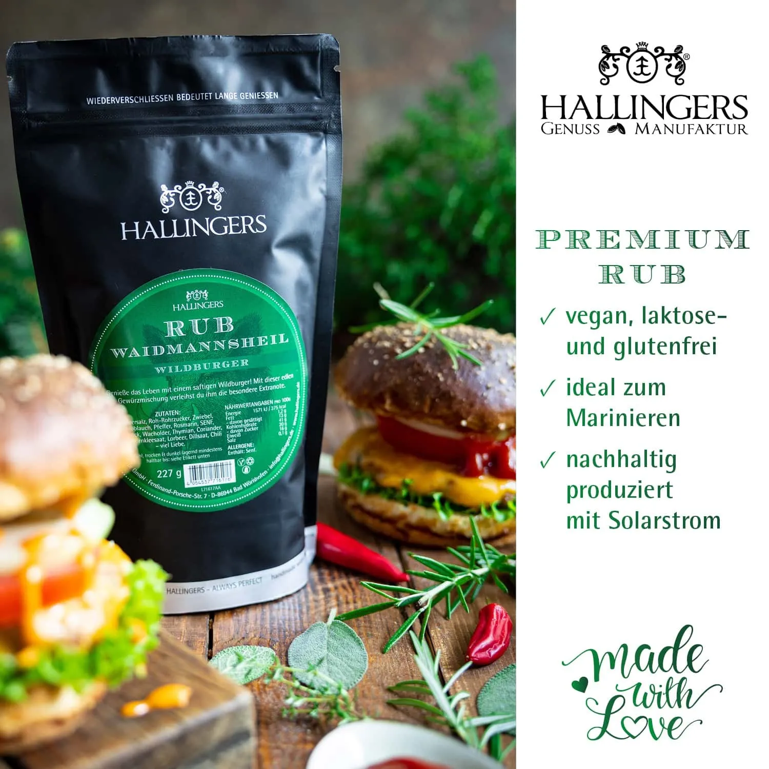 GEWÜRZ-RUB IM AROMA-BEUTEL - Gourmet-BBQ-Gewürz zum Marinieren, Würzen & Grillen, stilvoll verpackt im wertigen Aroma-Beutel. Die besondere Geschenkidee für Grillfans, BBQ-Liebhaber & genussvolle Grillmomente