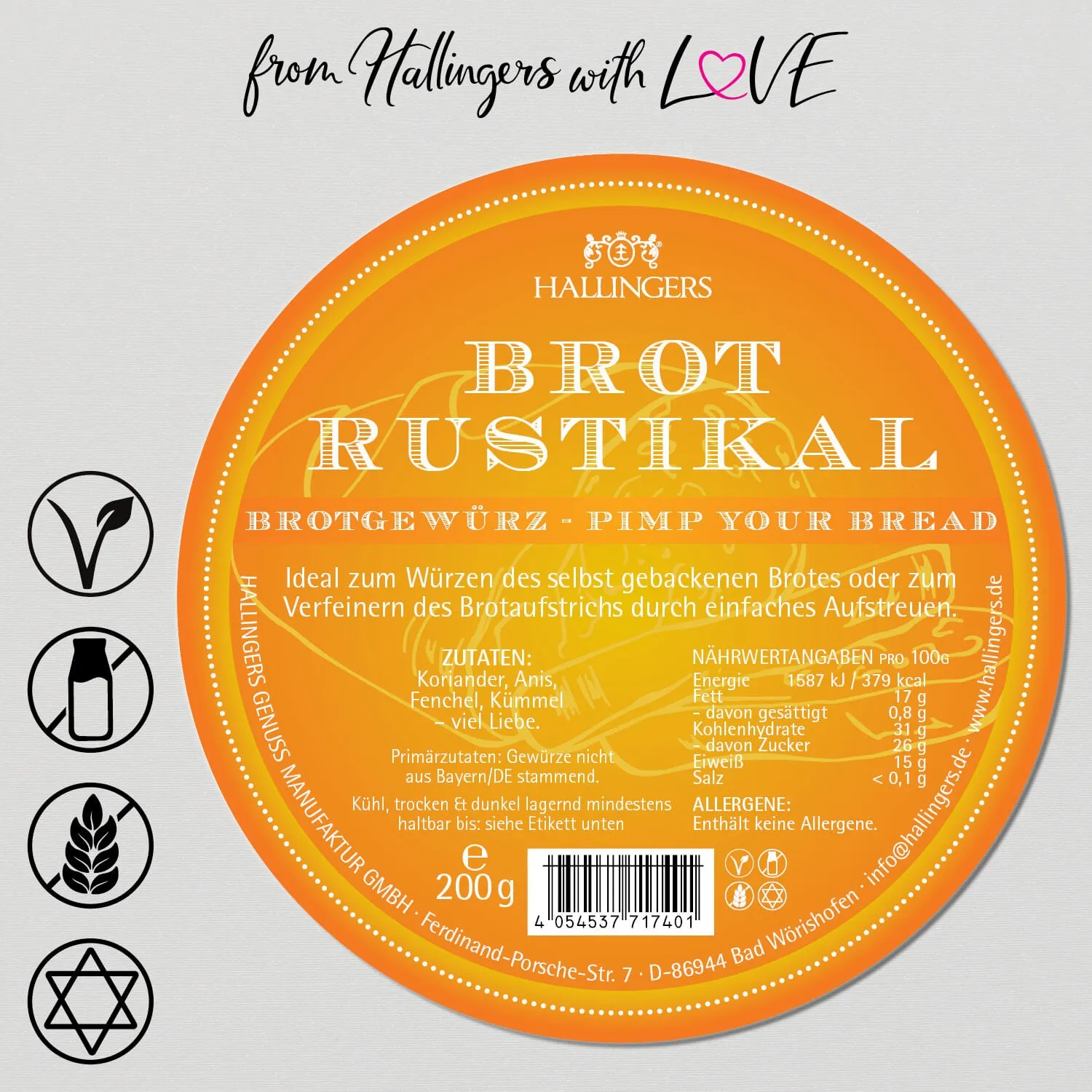 Brot Rustikal (Gewürzmischung)