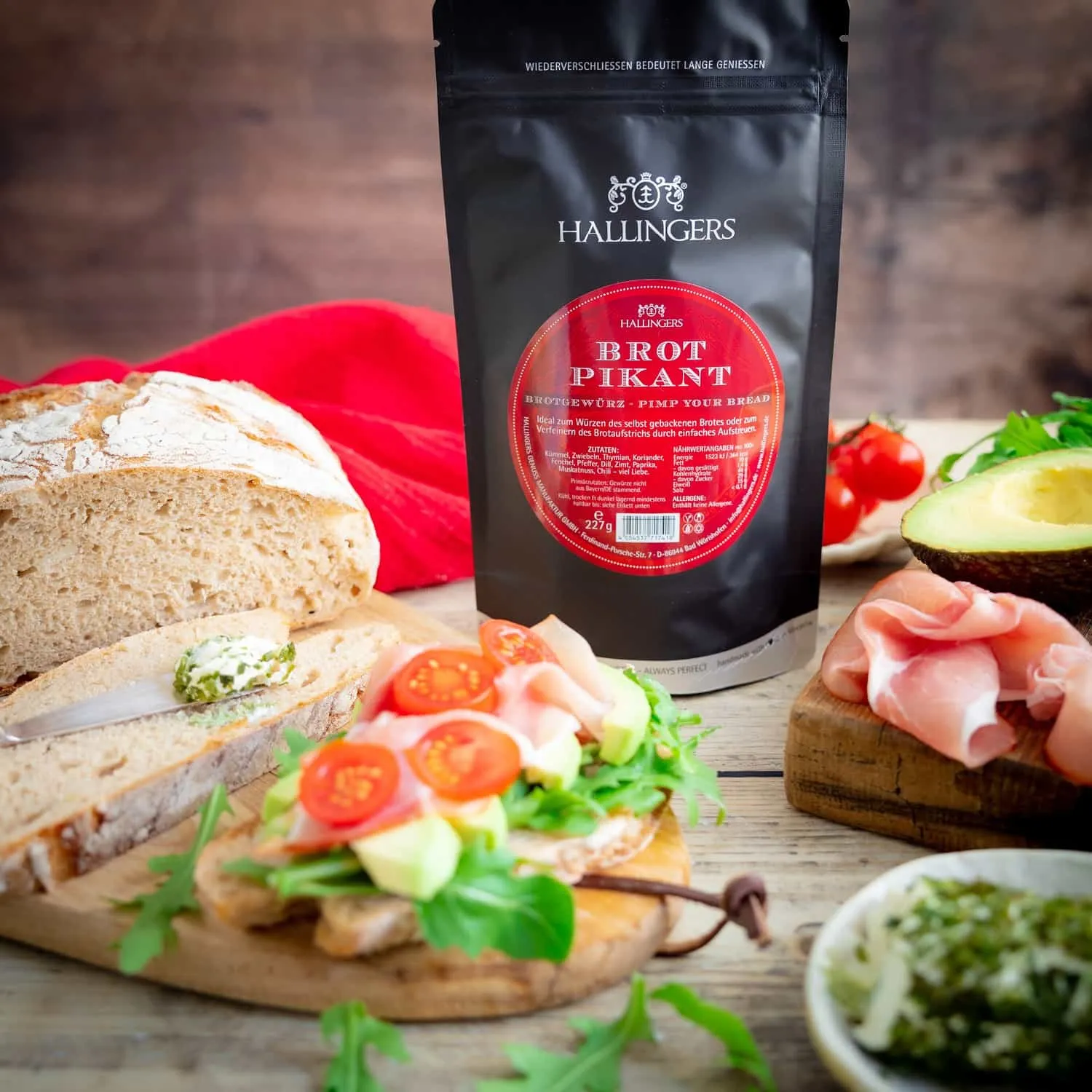 Feinste Gourmet-Gewürzmischung zu Weihnachten von Hallingers - in der edlen Aromadose luftdicht lange haltbar