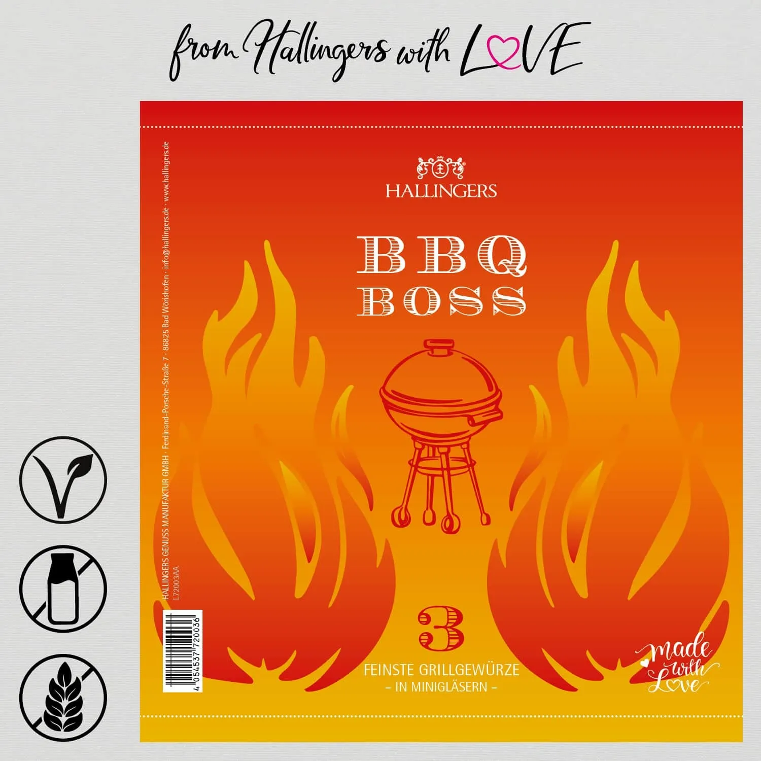 BBQ-Boss (3 Gewürze im Glas)