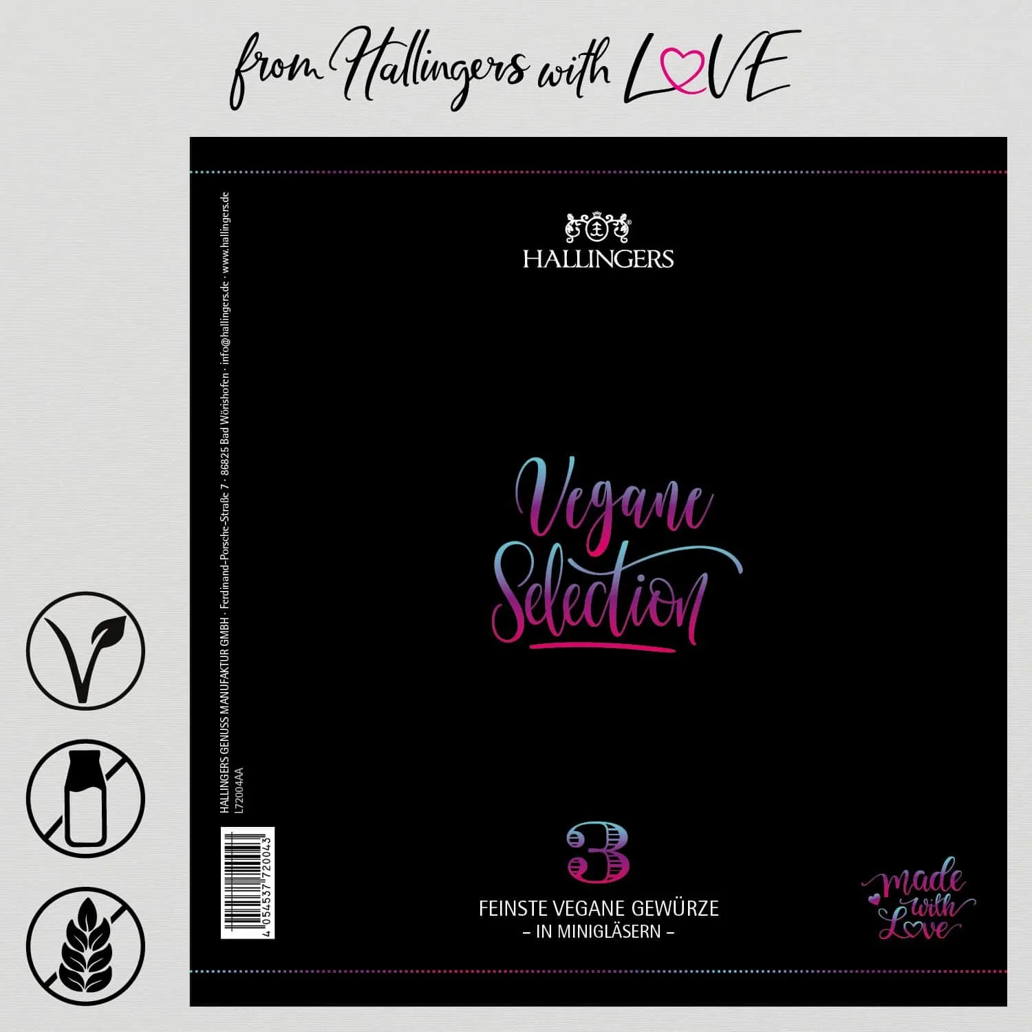 Vegane Selection (3 Kochgewürze im Glas)