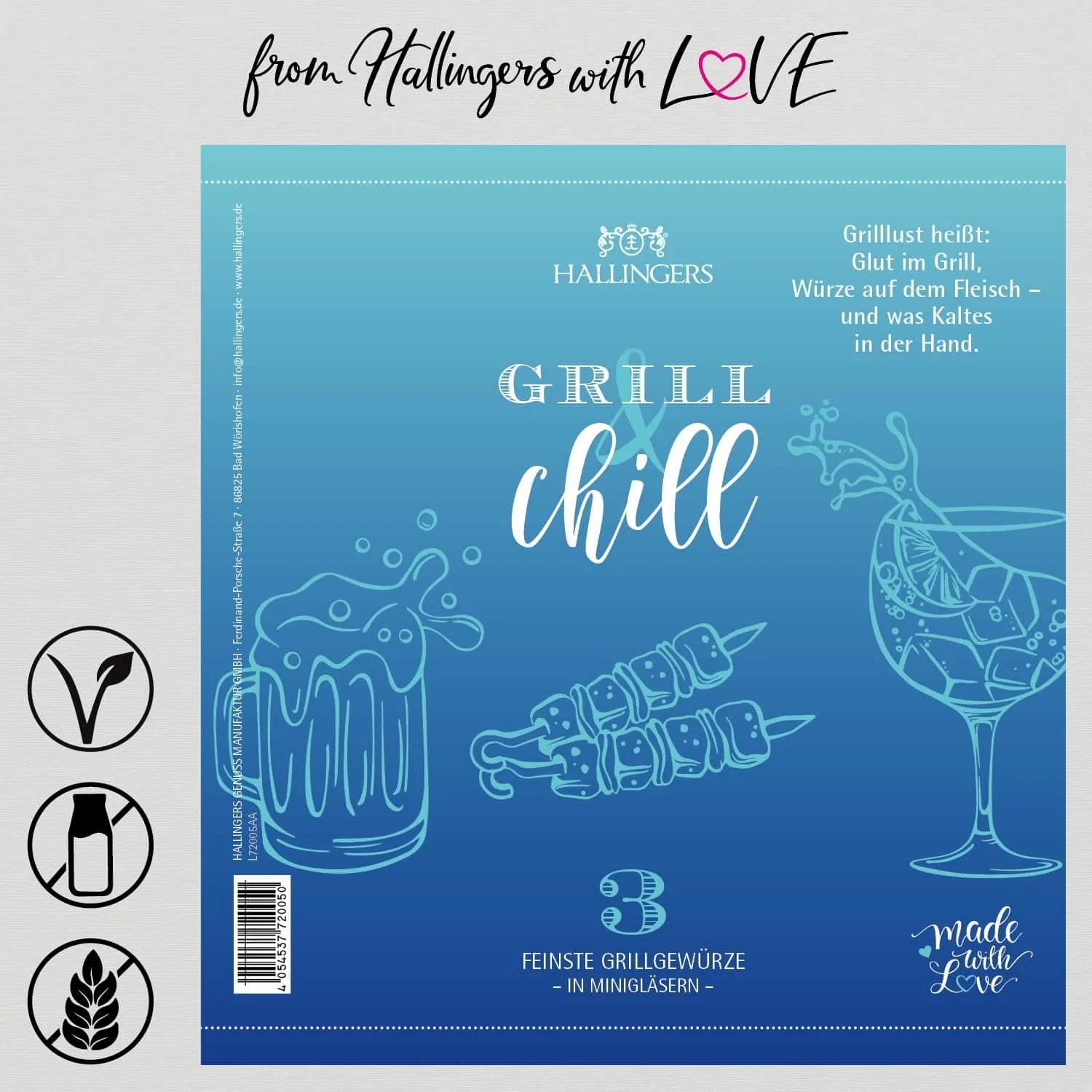 Grill & Chill (3 Gewürze im Glas)