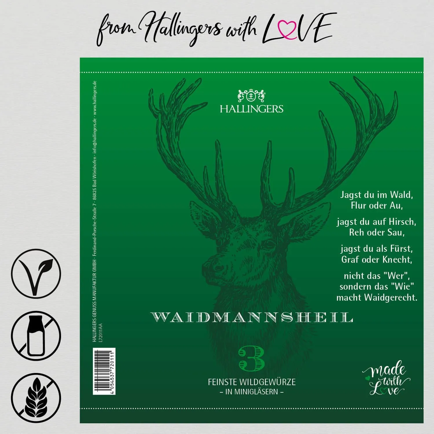 Waidmannsheil (3 Jägergewürze im Glas)