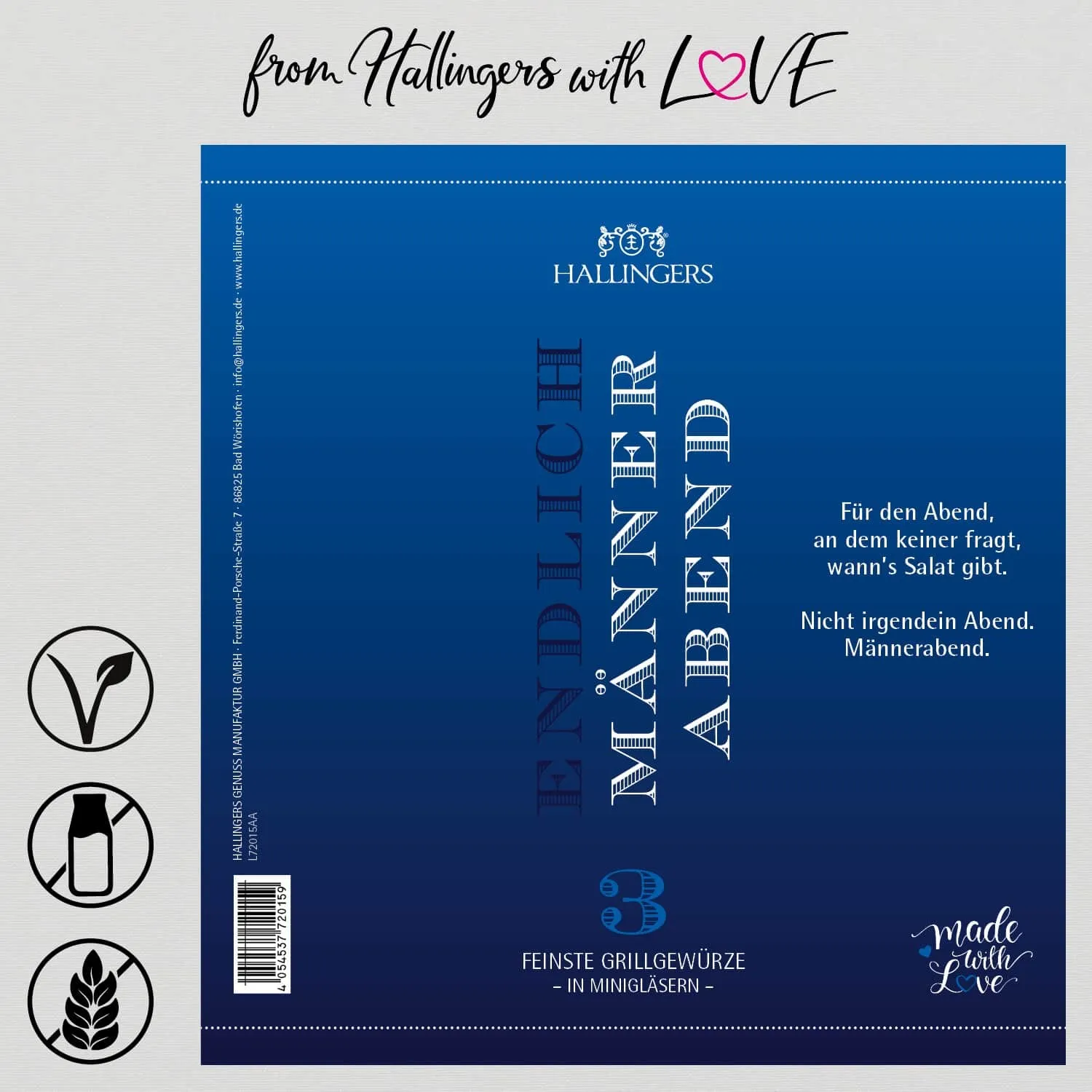 Endlich Männer-Abend (3 Gewürze im Glas)