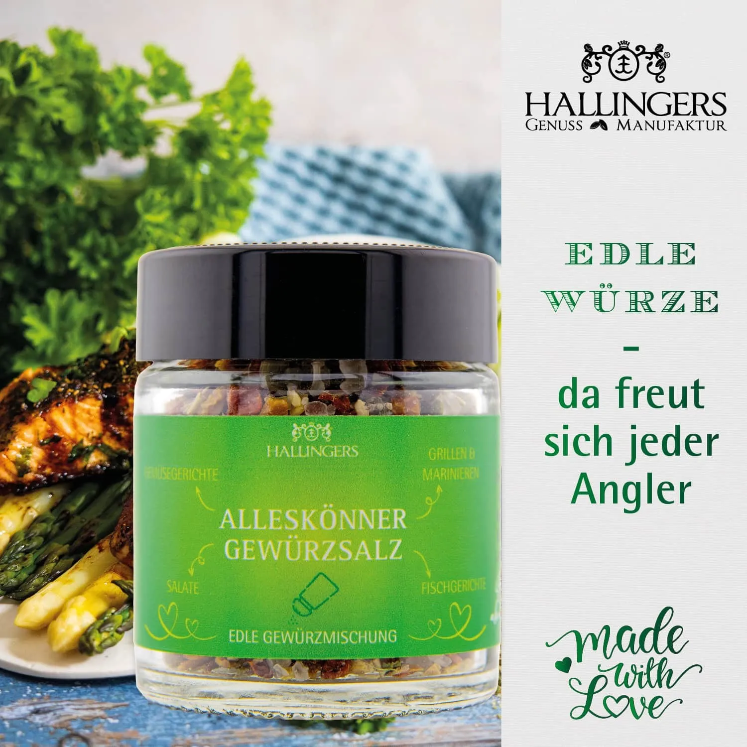 In stilvoller Verpackung  wie gemacht für Fischer.