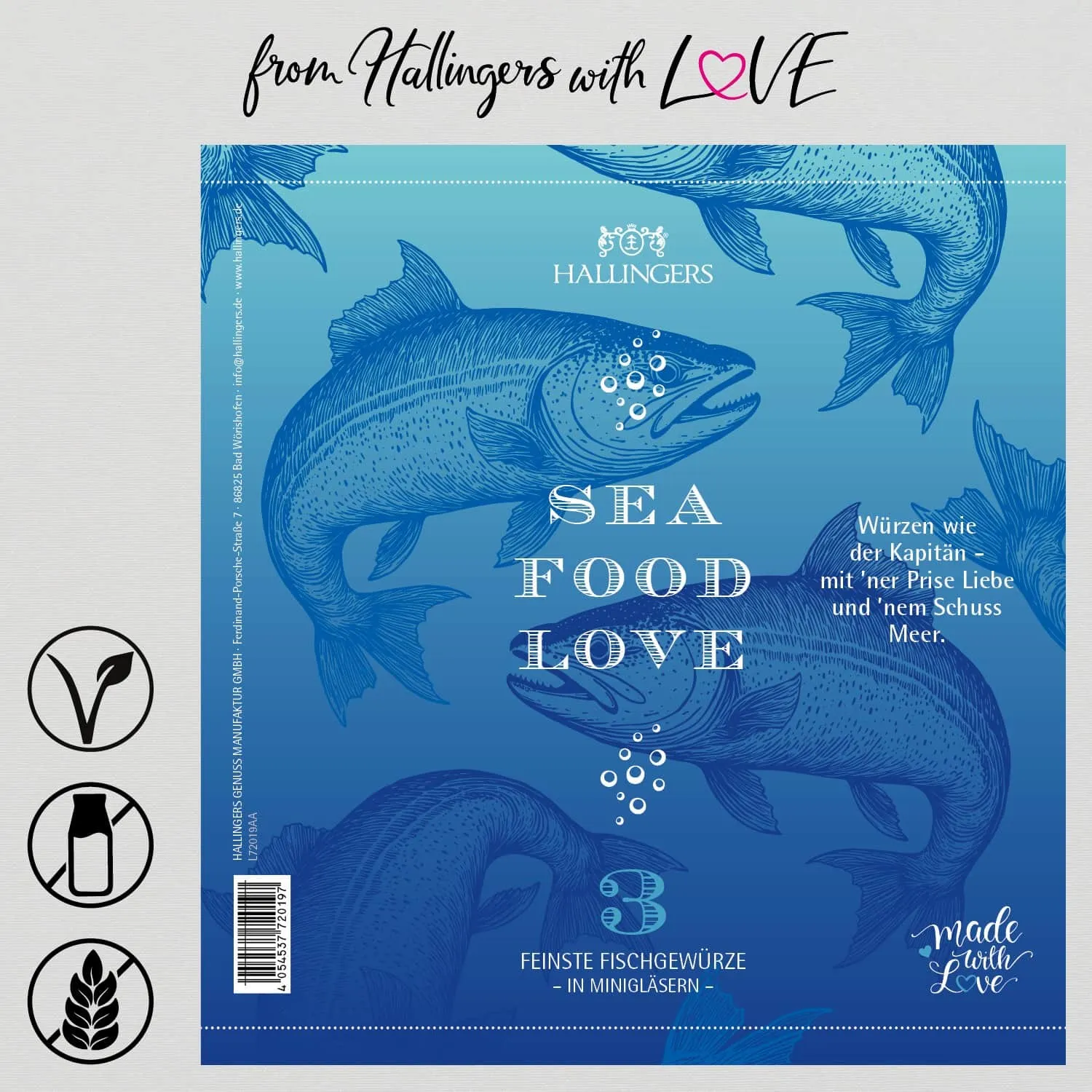 Sea Food Lovers (3 Fischergewürze im Glas)