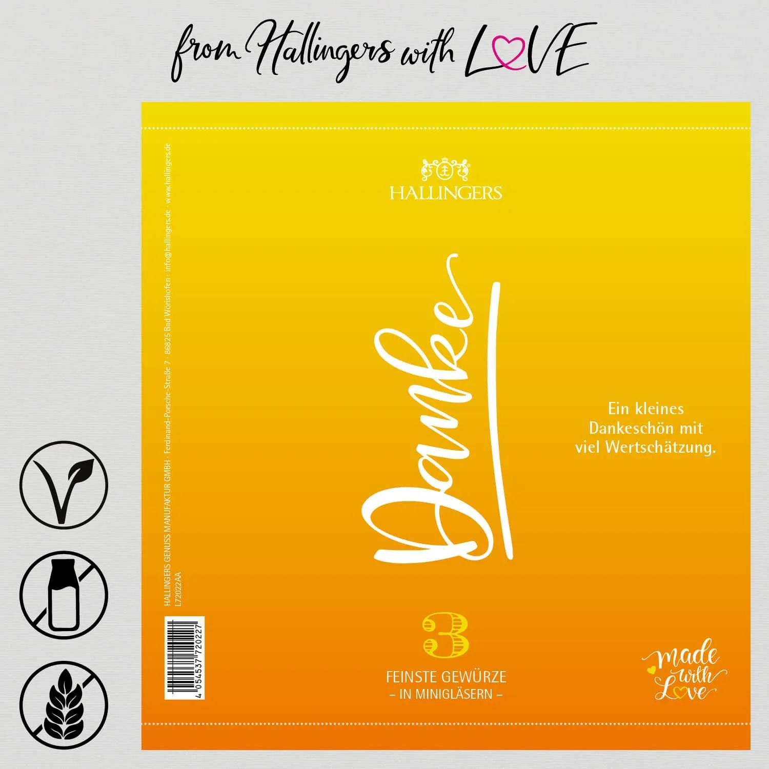 Danke (3 Kochgewürze im Glas)