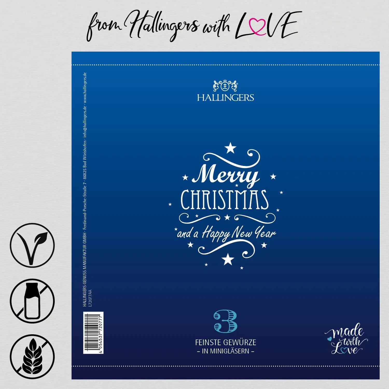 Merry Christmas and A Happy New Year (3 Winter-Gewürze im Glas)