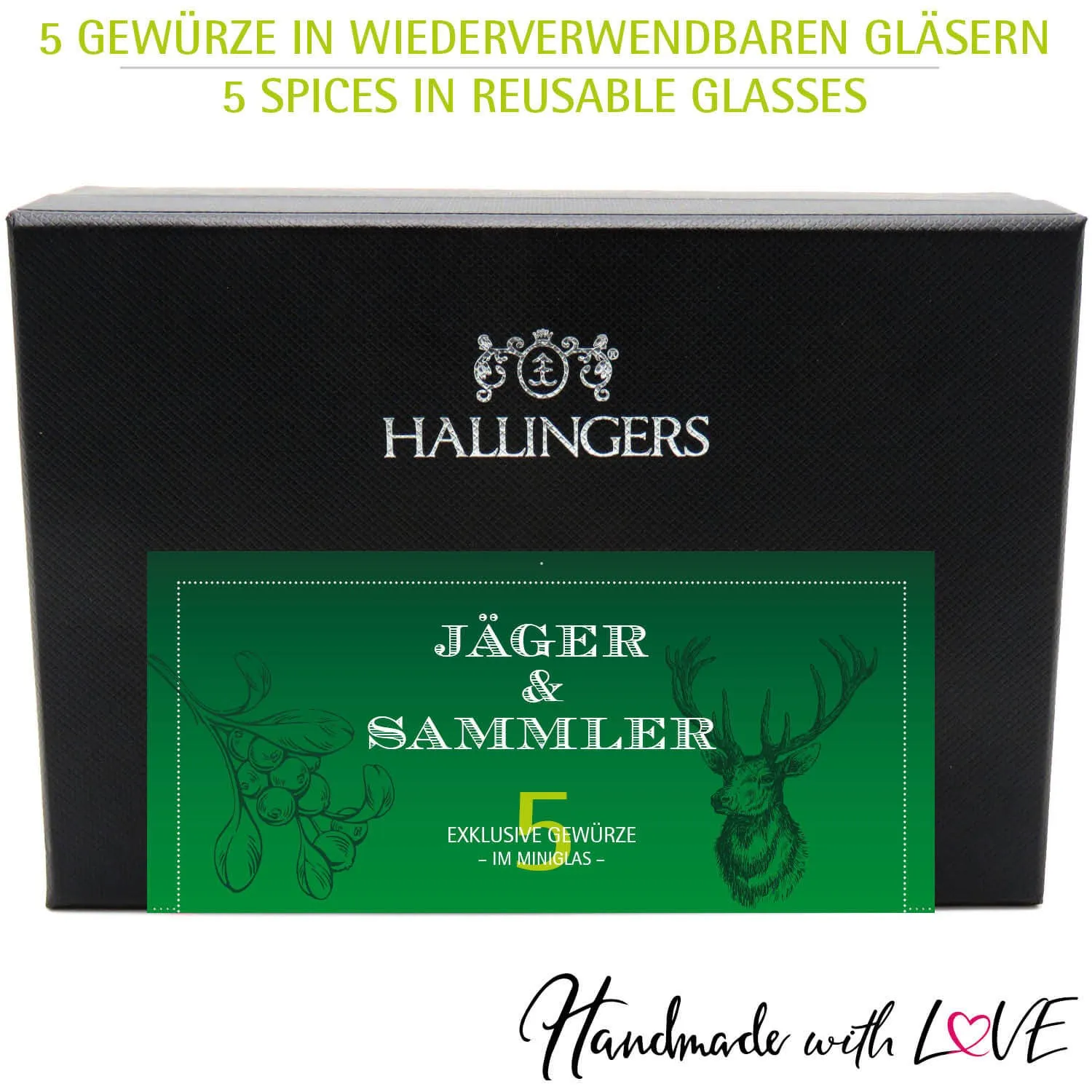 Jäger und Sammler (5 Wild-Gewürze im Glas)