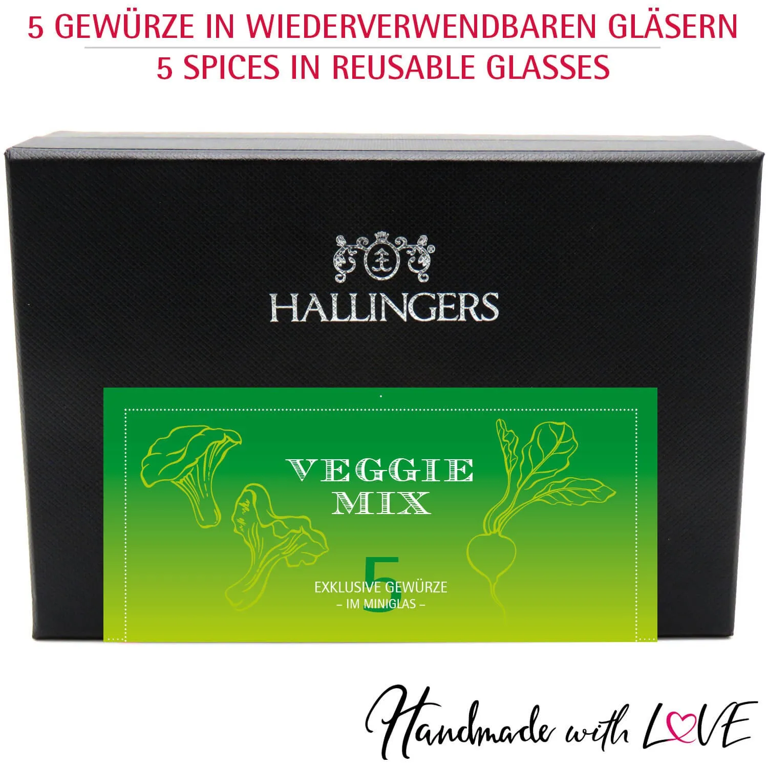 Veggie Mix (5 vegane Gewürze im Glas)