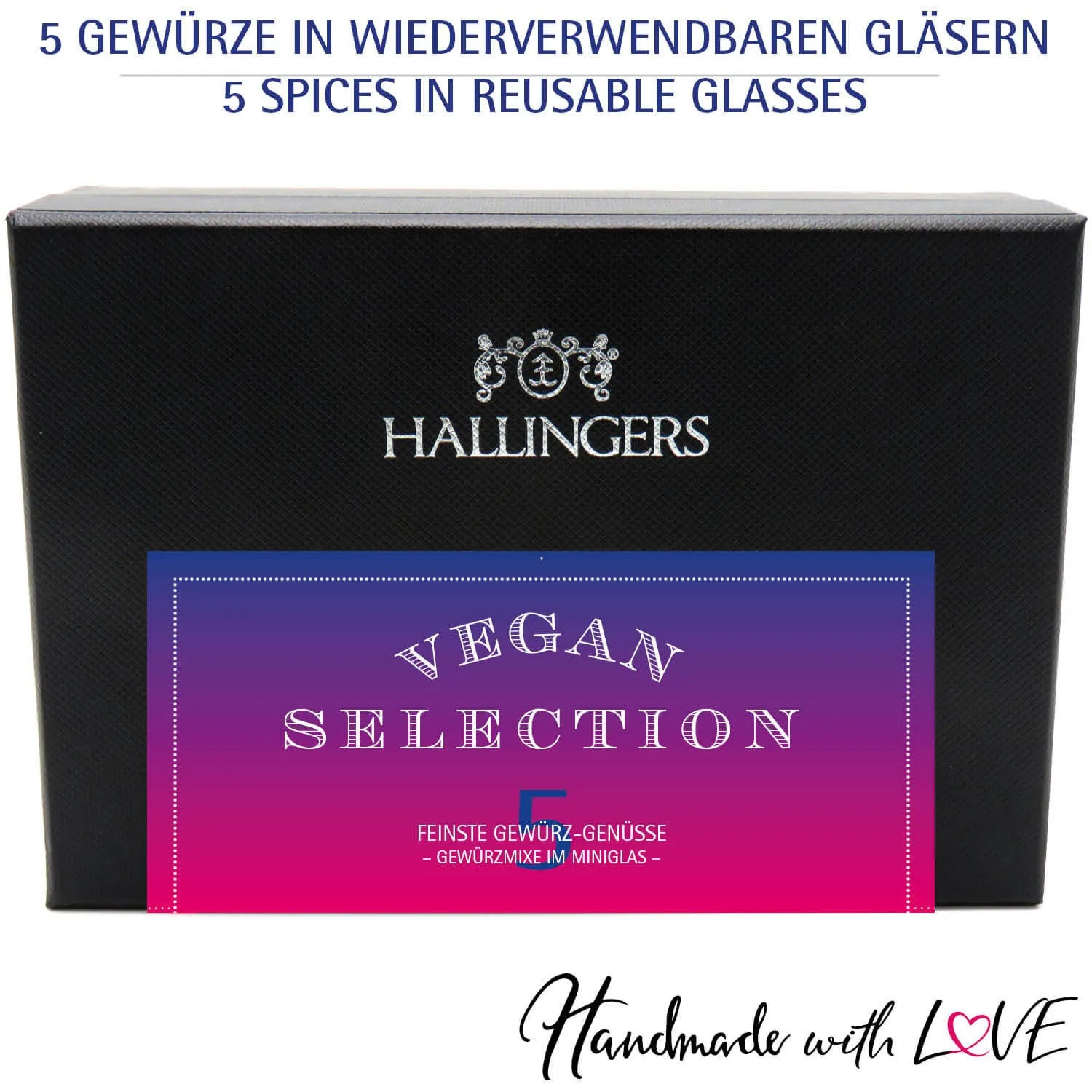 Vegan Selection (5 vegane Gewürze im Glas)