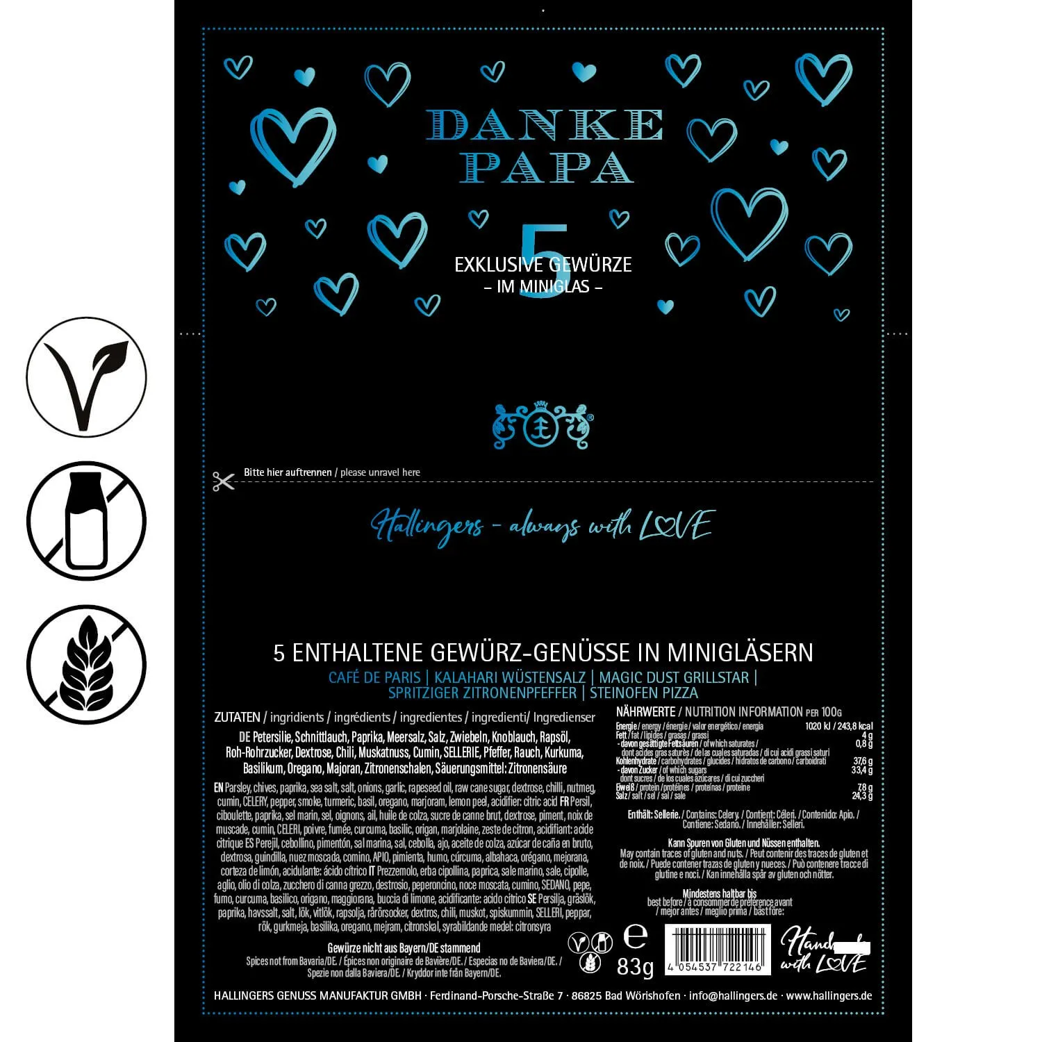Danke Papa (5 Gewürze im Glas)